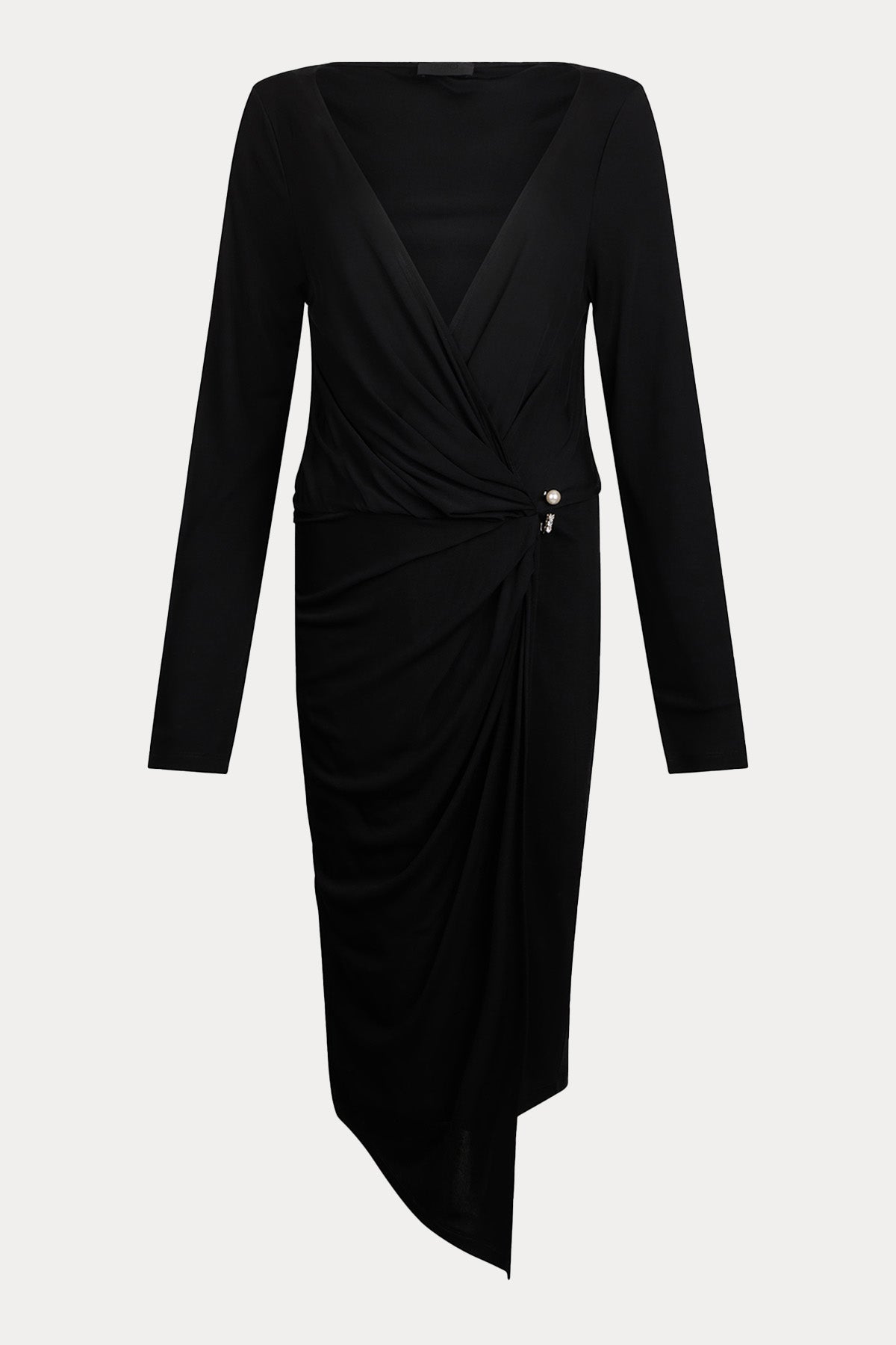 Liu Jo Derin V Yaka Kruvaze Midi Elbise