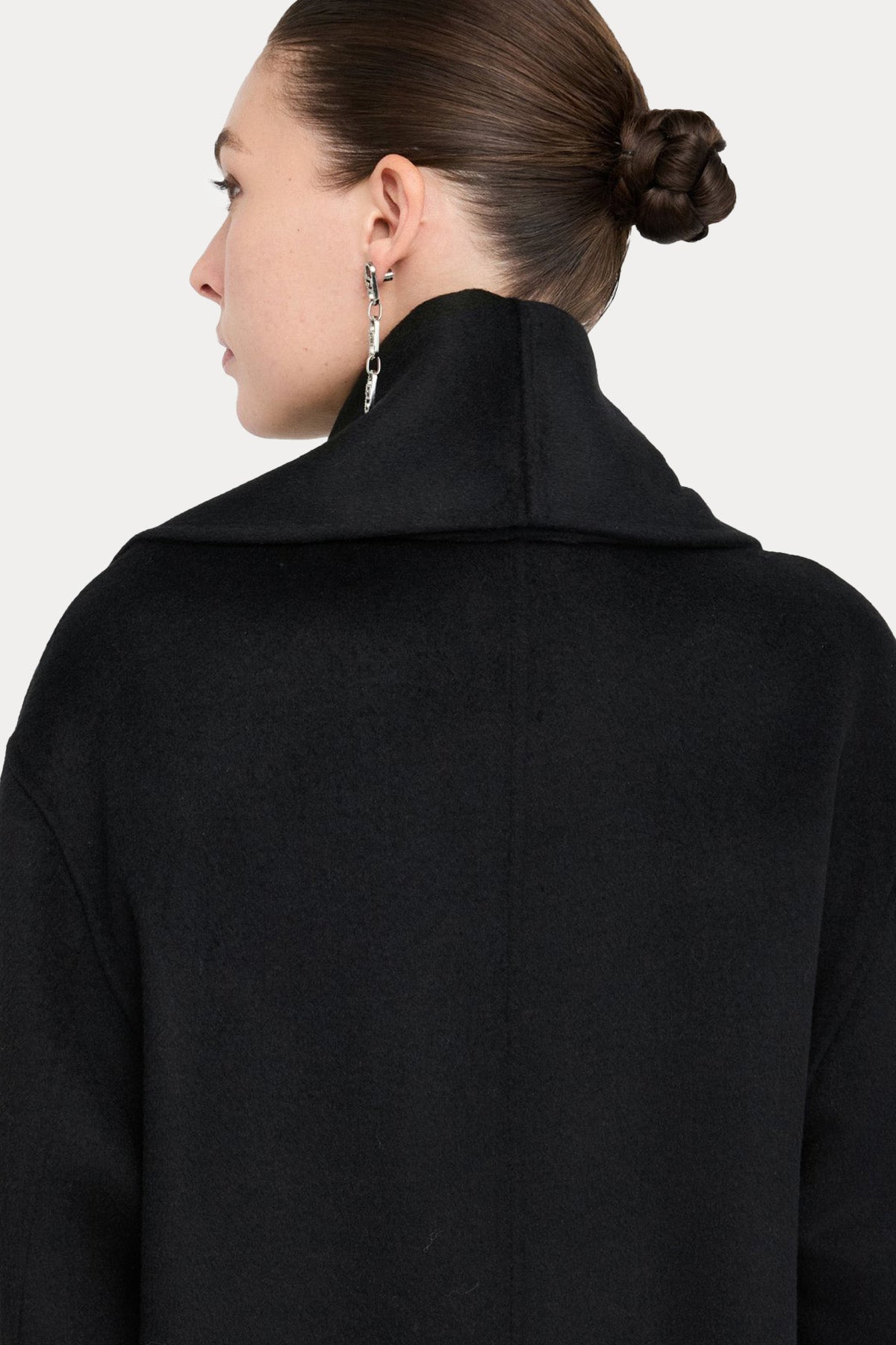 Liu Jo Kruvaze Atkılı Yün Palto