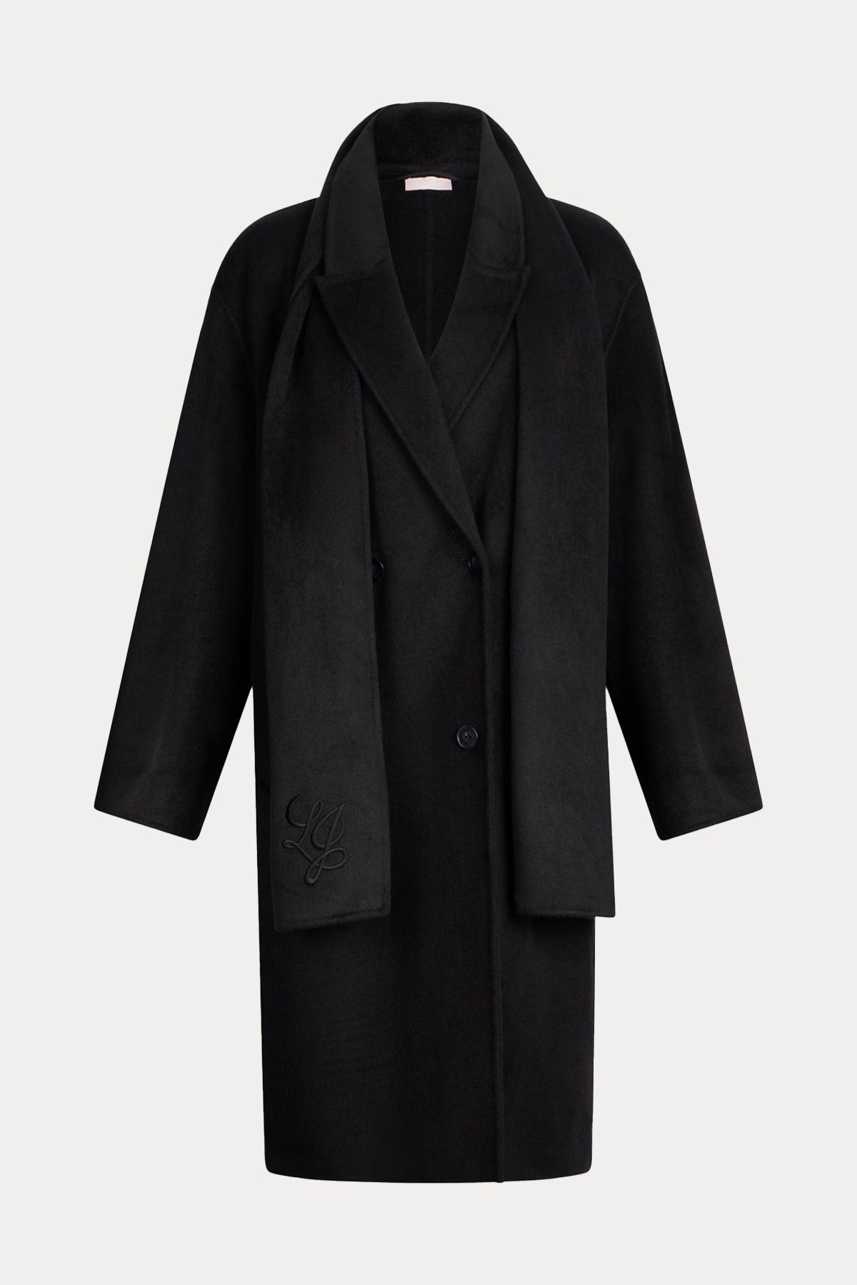 Liu Jo Kruvaze Atkılı Yün Palto