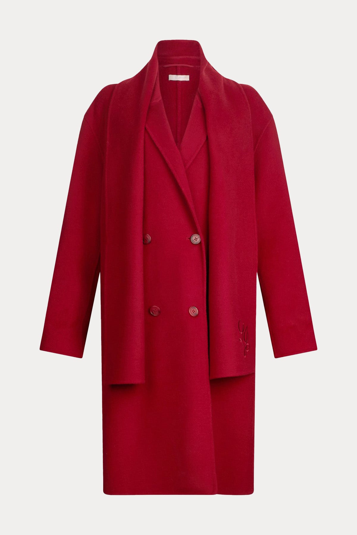 Liu Jo Kruvaze Atkılı Yün Palto