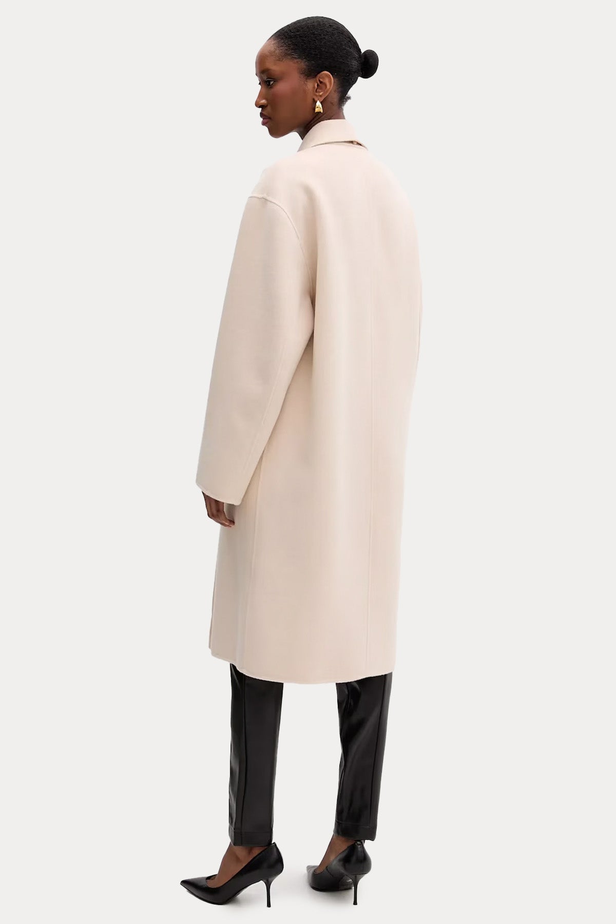 Liu Jo Kruvaze Atkılı Yün Palto