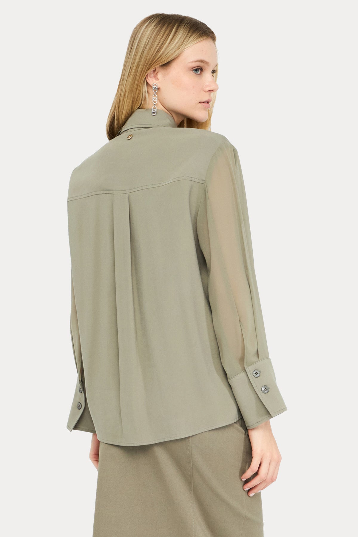 Liu Jo Fransız Yaka Cep Detaylı Gömlek