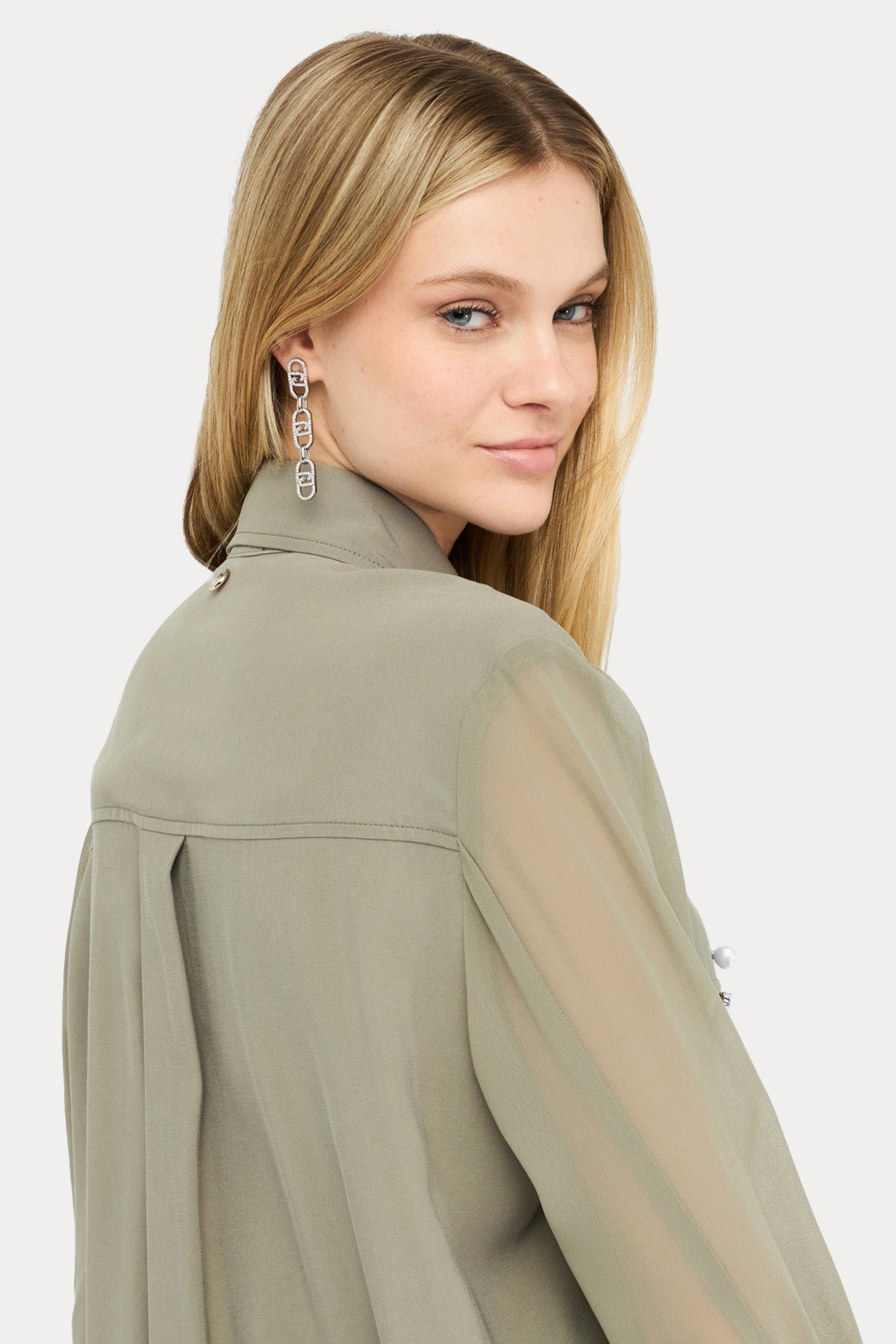 Liu Jo Fransız Yaka Cep Detaylı Gömlek