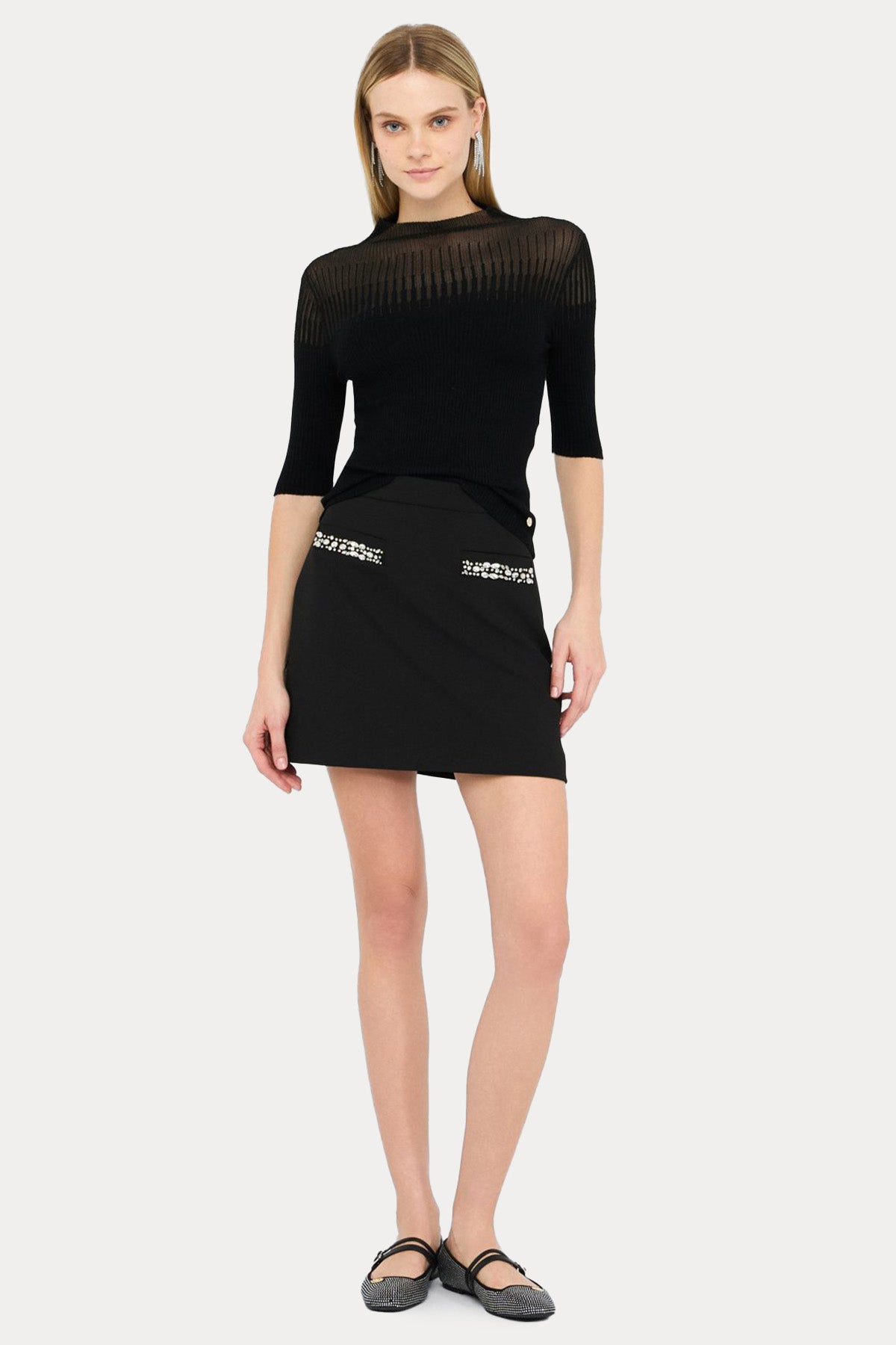 Liu Jo Slim Fit Fitilli İnce Örgü Triko