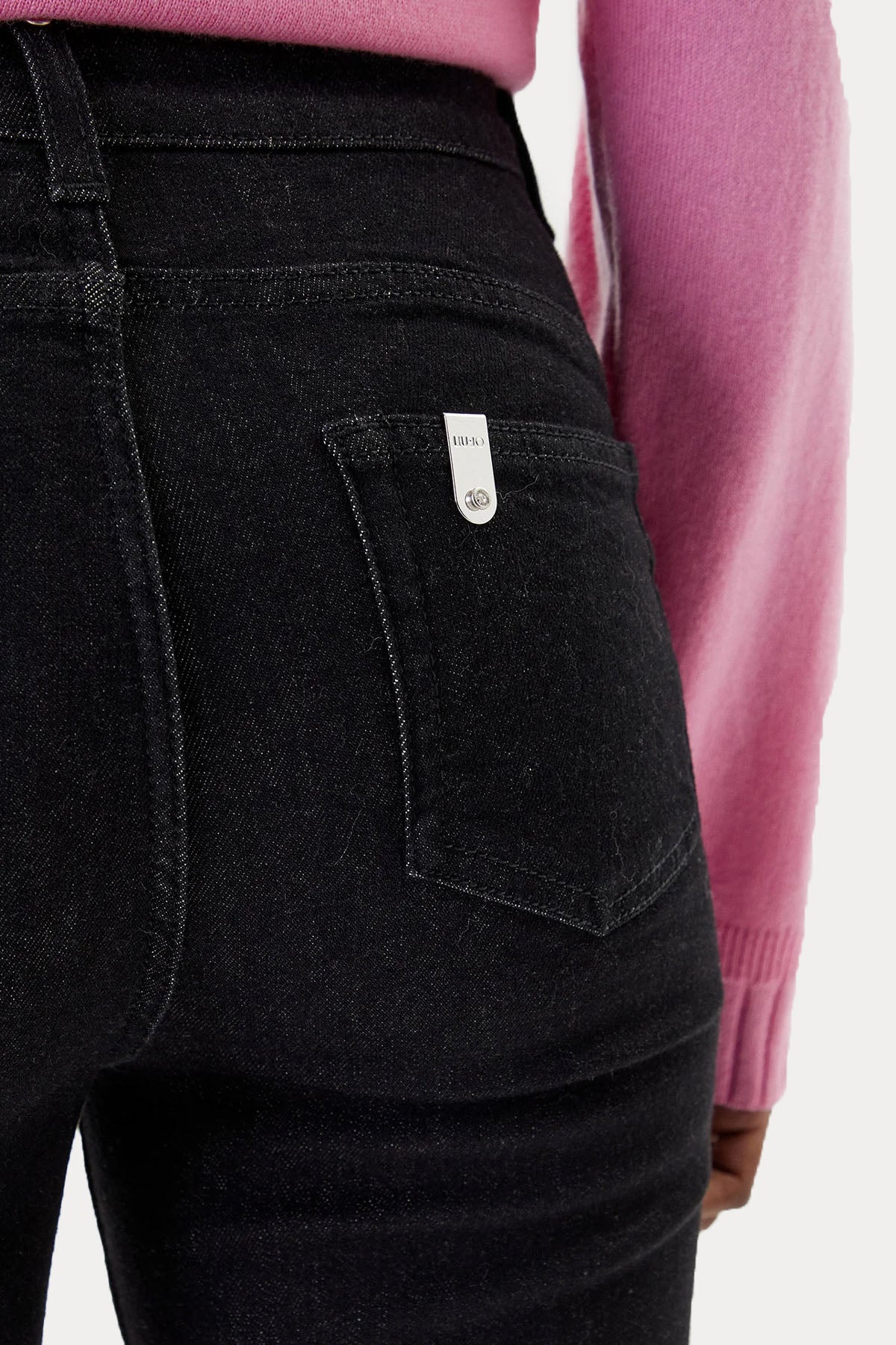 Liu Jo Straight Fit Yıkamalı Streç Jeans-Jeans-Libas