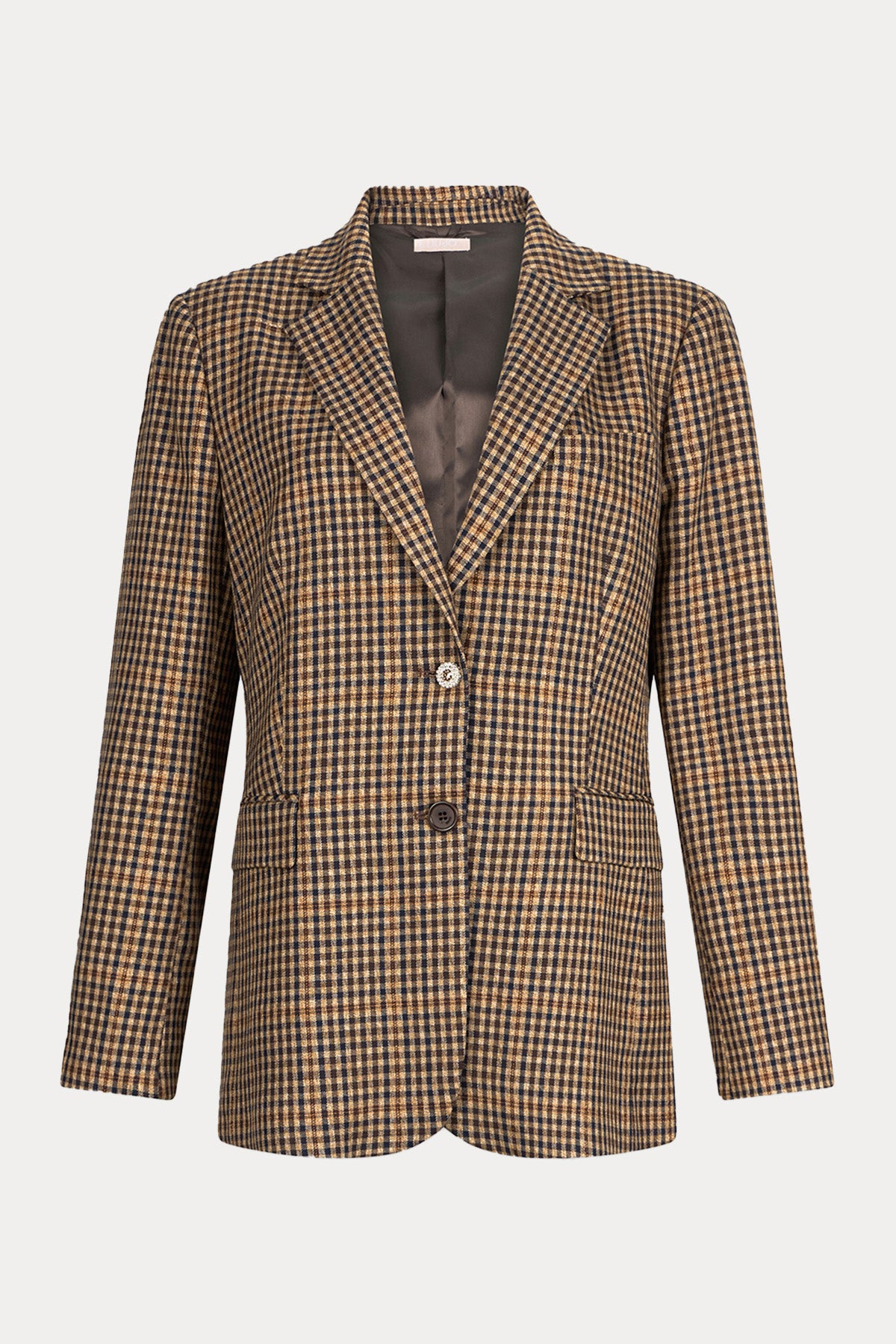 Liu Jo Regular Fit Ekose Desenli Blazer Ceket