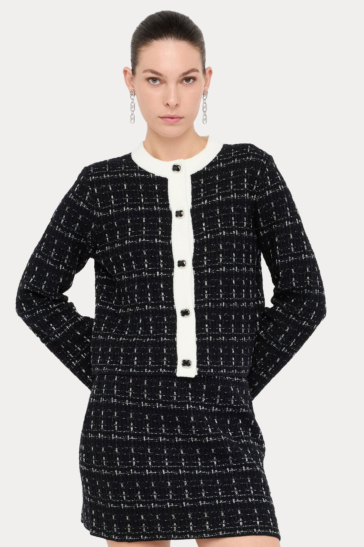 Liu Jo Yuvarlak Yaka Tüvit Ceket