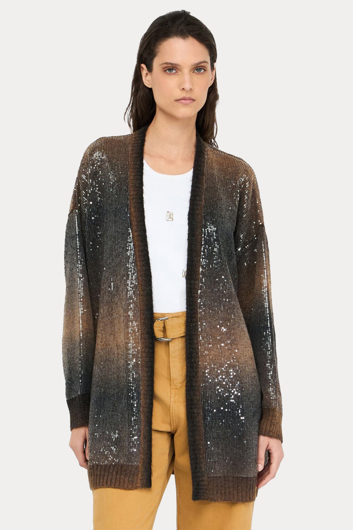 Liu Jo İnce Örgü Yün Triko Ceket