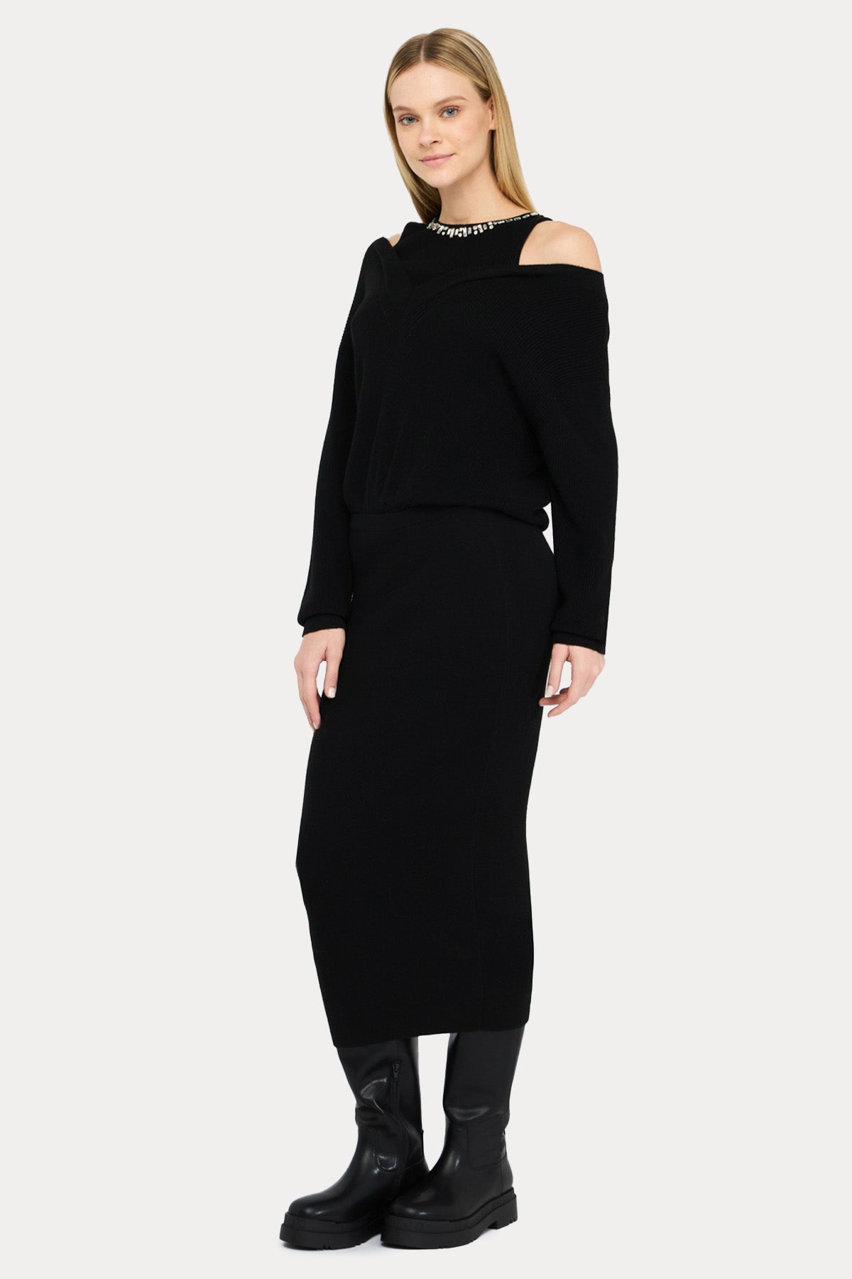 Liu Jo Örgü Midi Triko Elbise