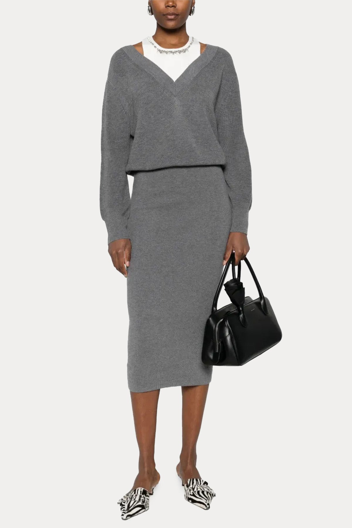 Liu Jo Örgü Midi Triko Elbise