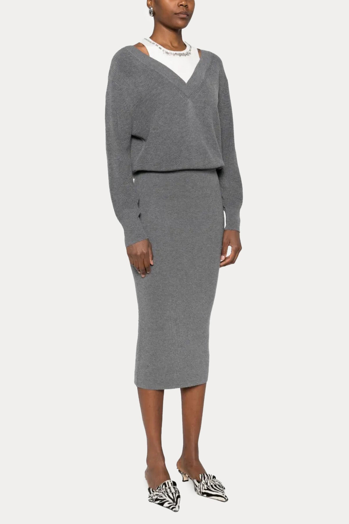 Liu Jo Örgü Midi Triko Elbise