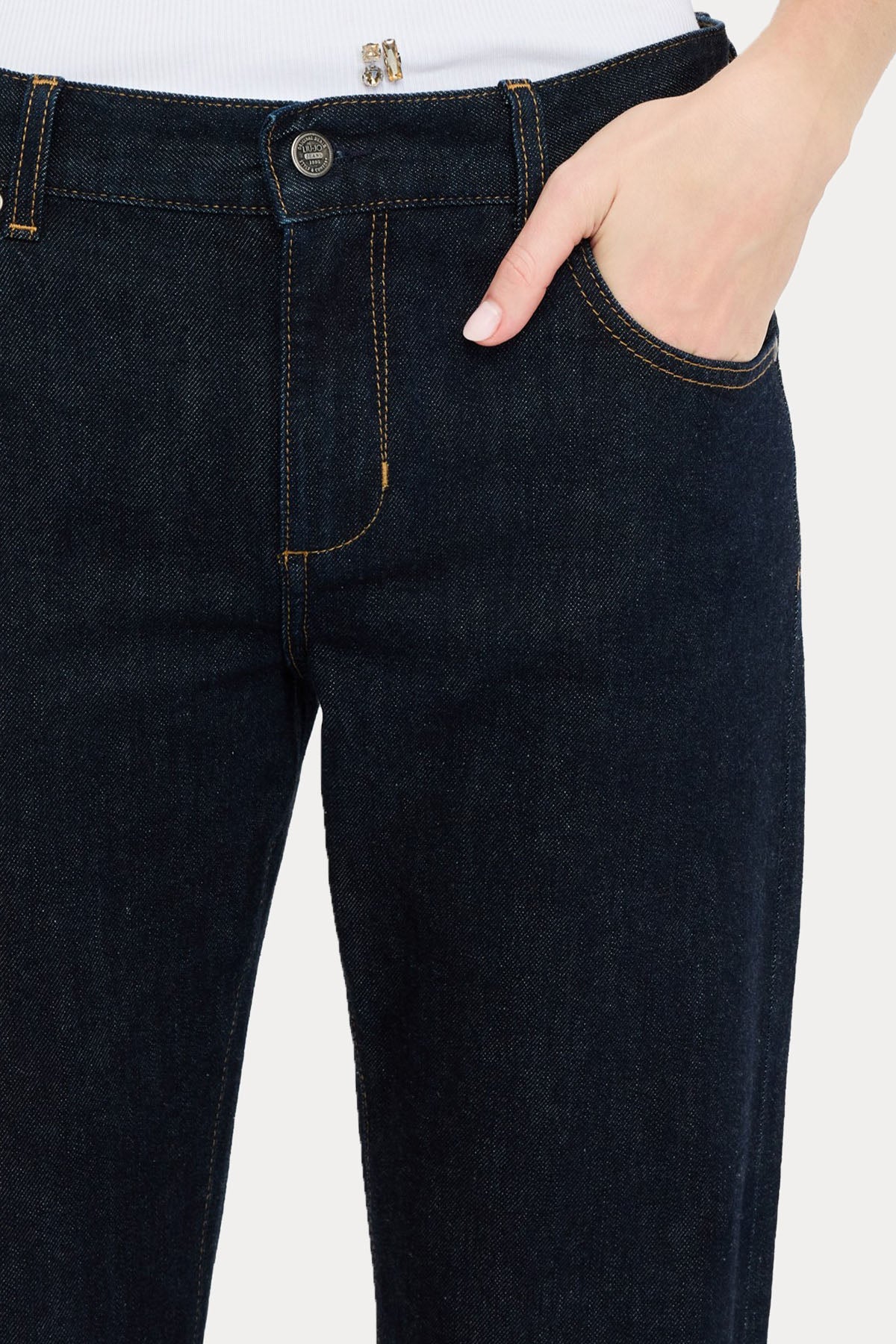 Liu Jo Straight Fit Yıkamalı Jeans