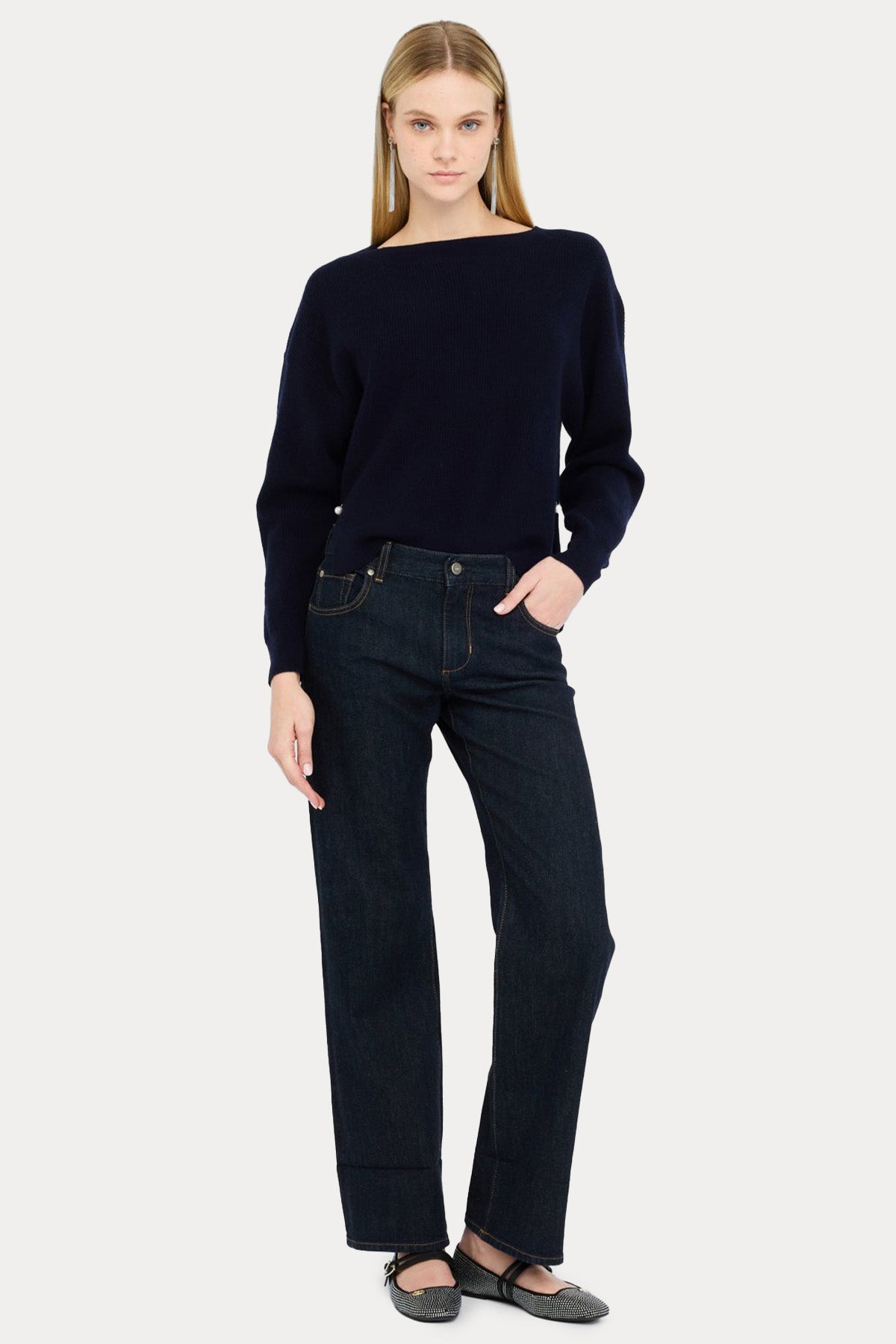 Liu Jo Straight Fit Yıkamalı Jeans