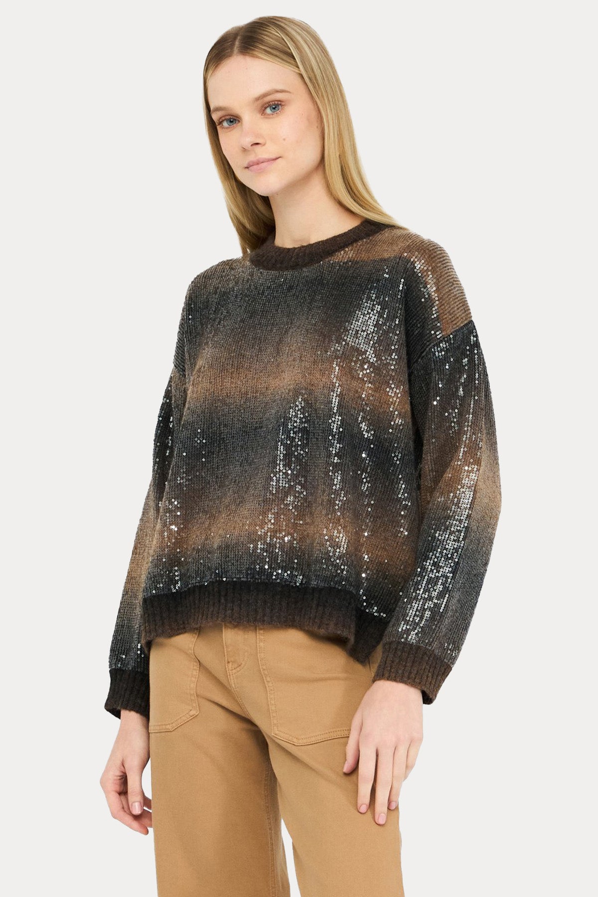 Liu Jo Comfort Fit Payetli Örgü Yün Triko