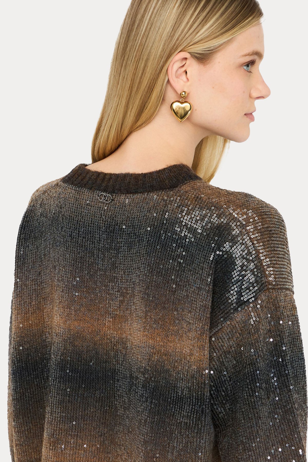 Liu Jo Comfort Fit Payetli Örgü Yün Triko