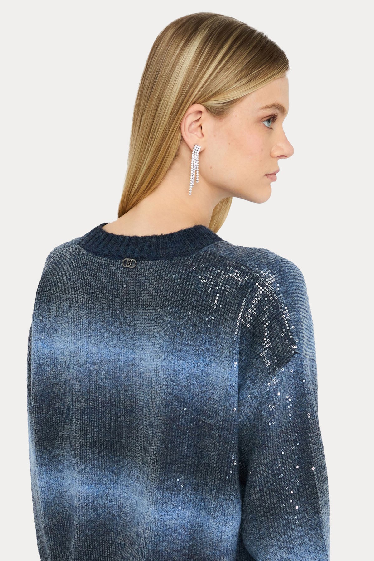 Liu Jo Comfort Fit Payetli Örgü Yün Triko