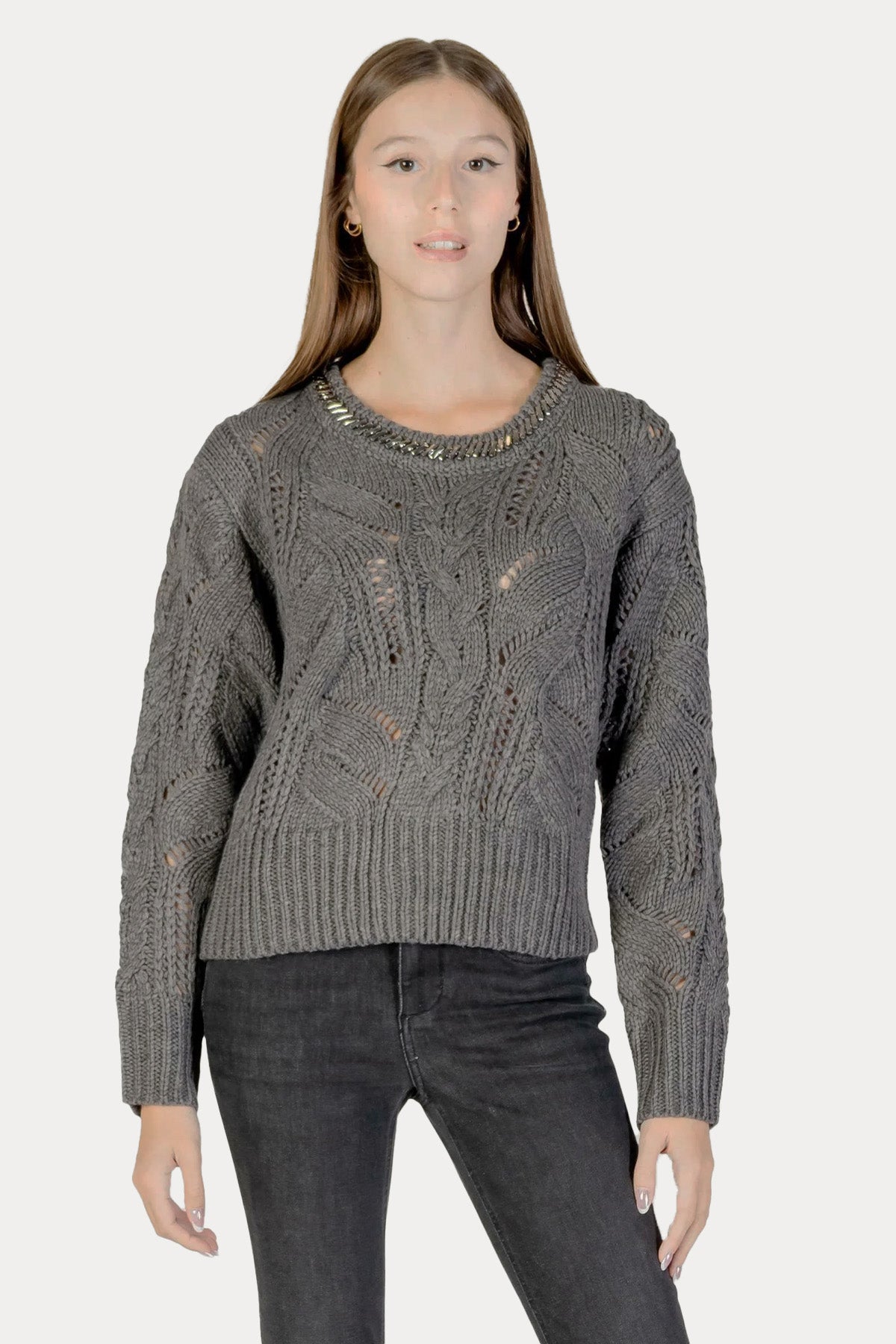 Liu Jo Relaxed Fit Örgü Yün Triko