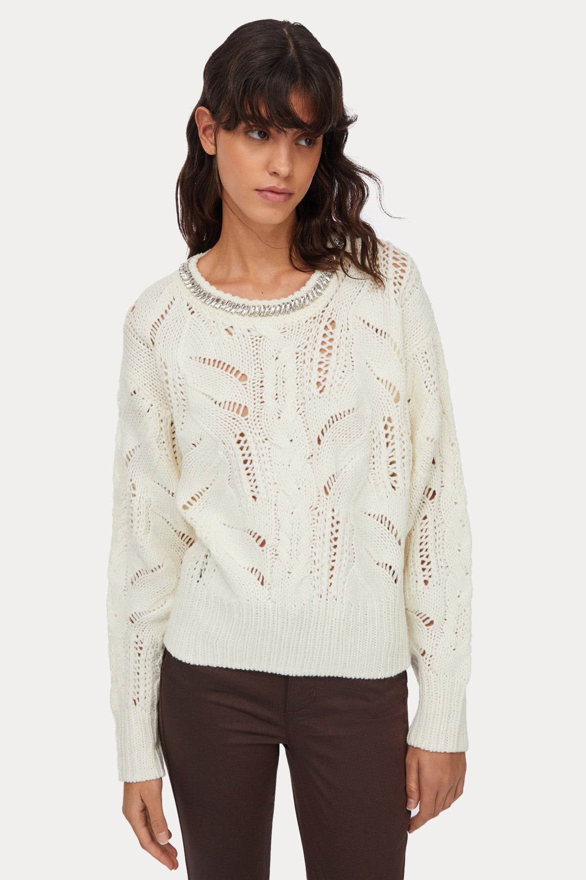 Liu Jo Relaxed Fit Örgü Yün Triko