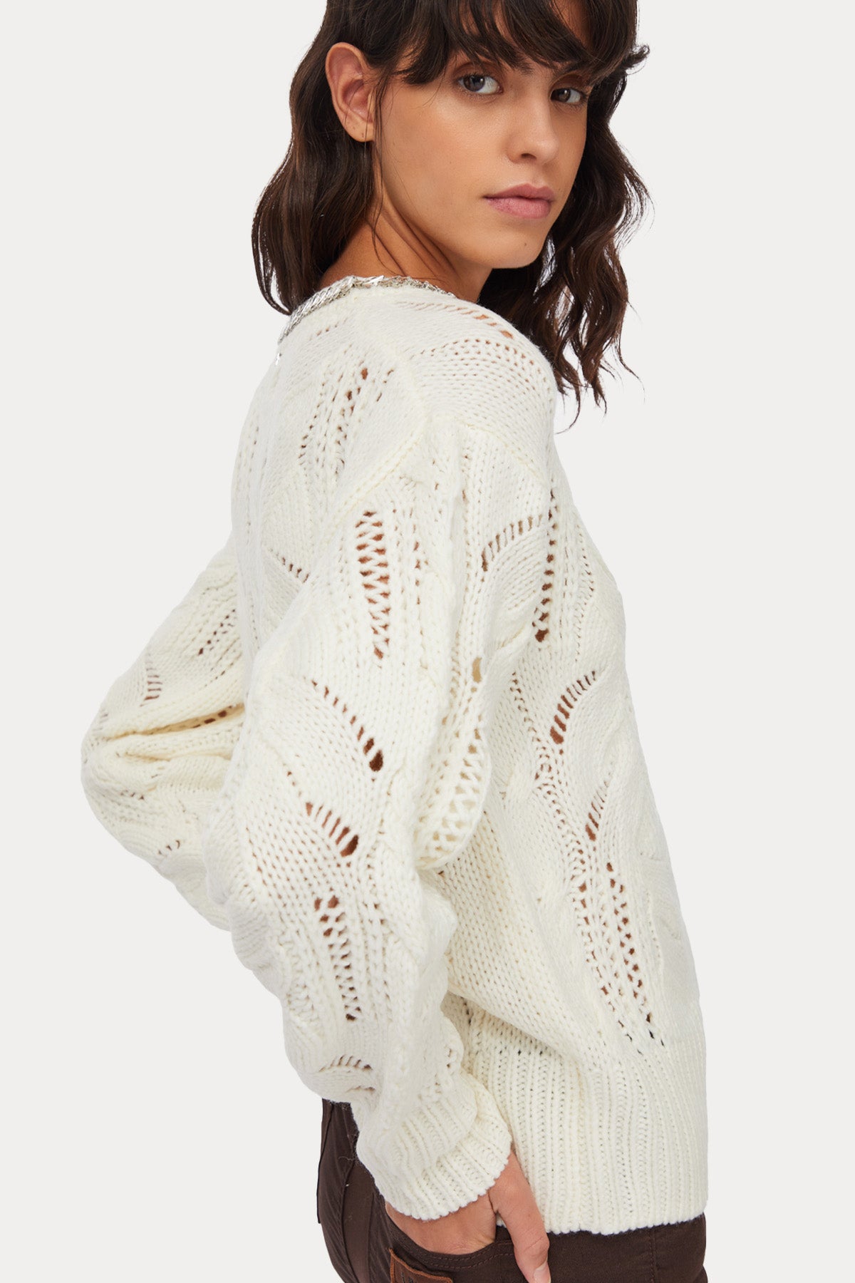 Liu Jo Relaxed Fit Örgü Yün Triko