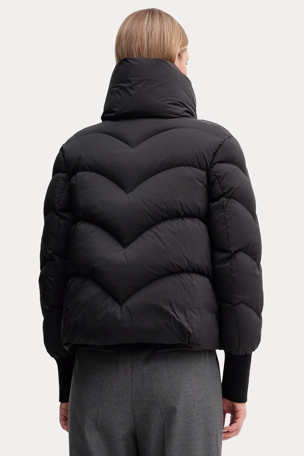 Hetrego Inara Relaxed Fit Dik Yakalı Puffer Mont