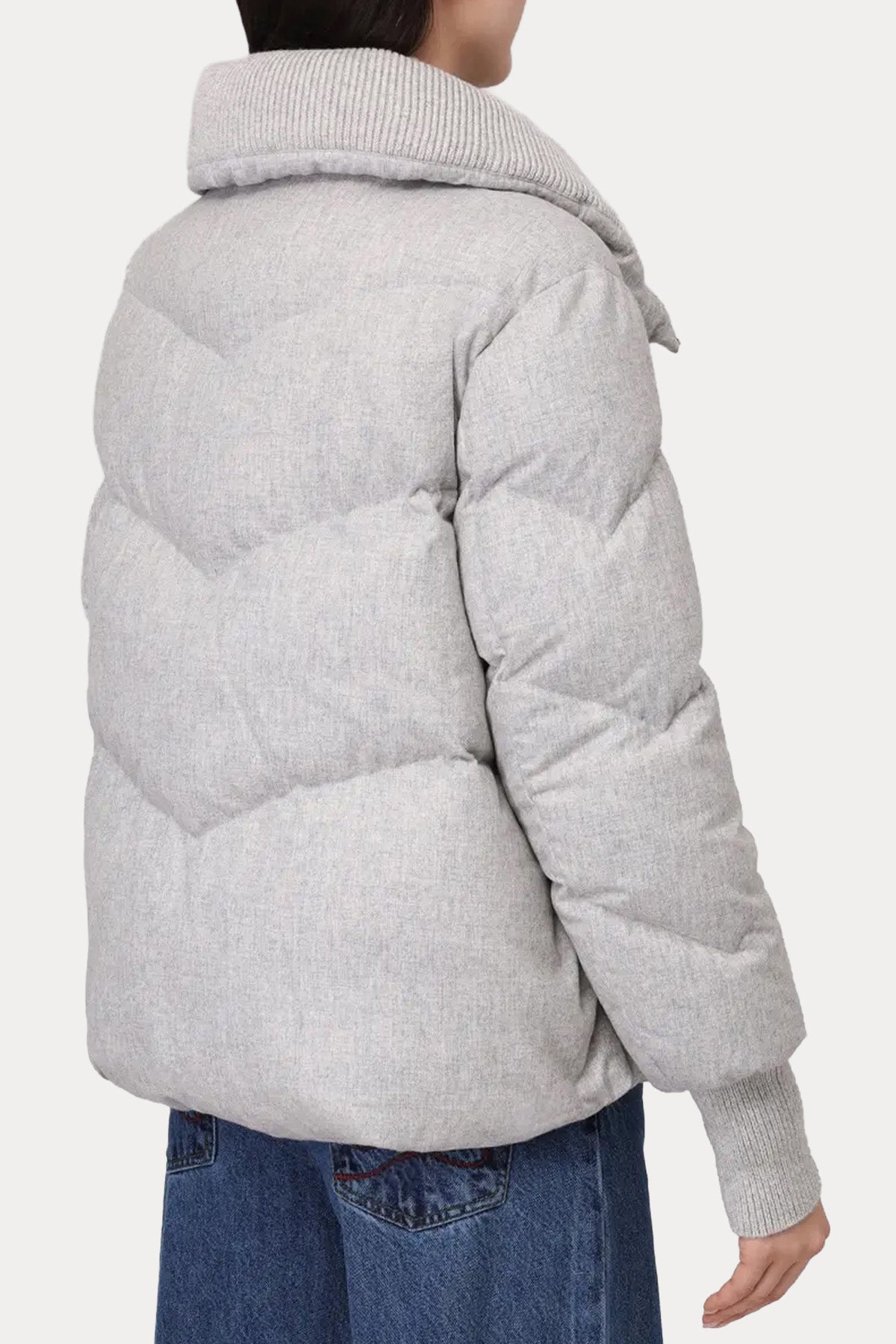 Hetrego Ratufa Relaxed Fit Kaşmir Puffer Mont