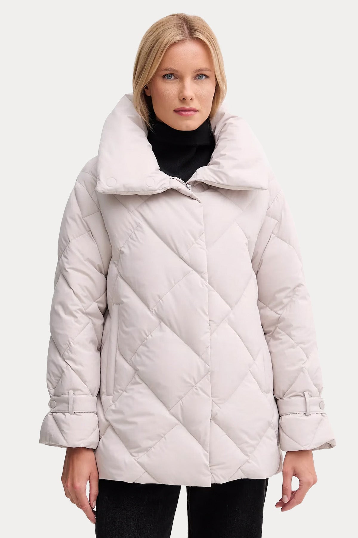 Hetrego Quenby Dik Yaka Kemerli Puffer Mont