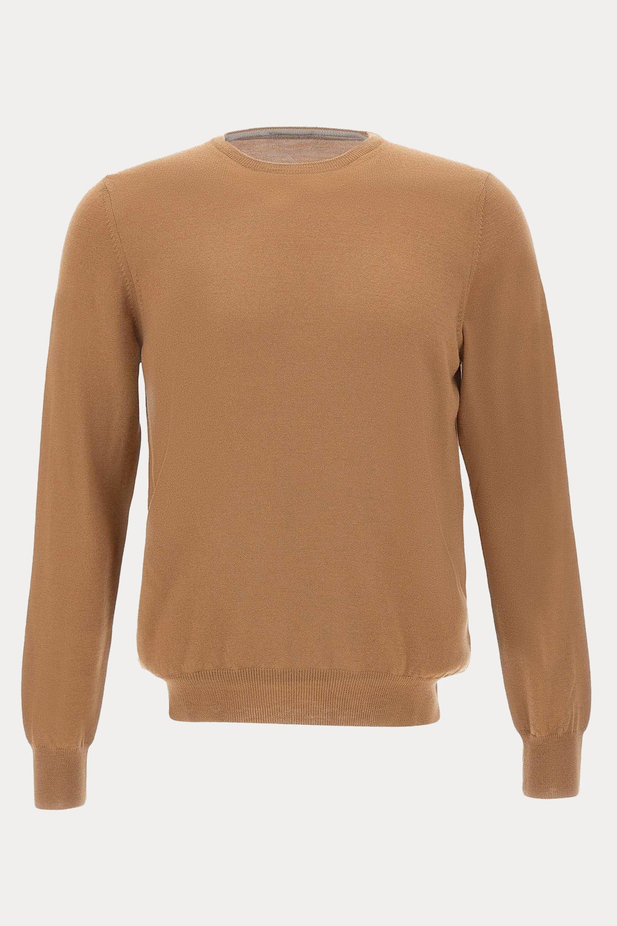 Gran Sasso Yuvarlak Yaka İnce Örgü Yün Triko