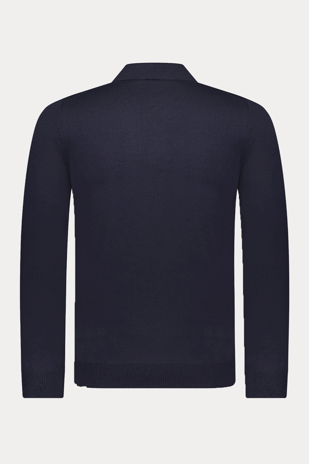 Gran Sasso Slim Fit Polo Yaka İnce Örgü Yün Triko