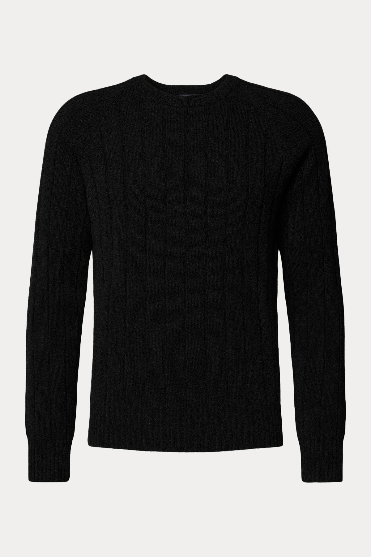 Gran Sasso Yuvarlak Yaka Örgü Kaşmir Yün Triko