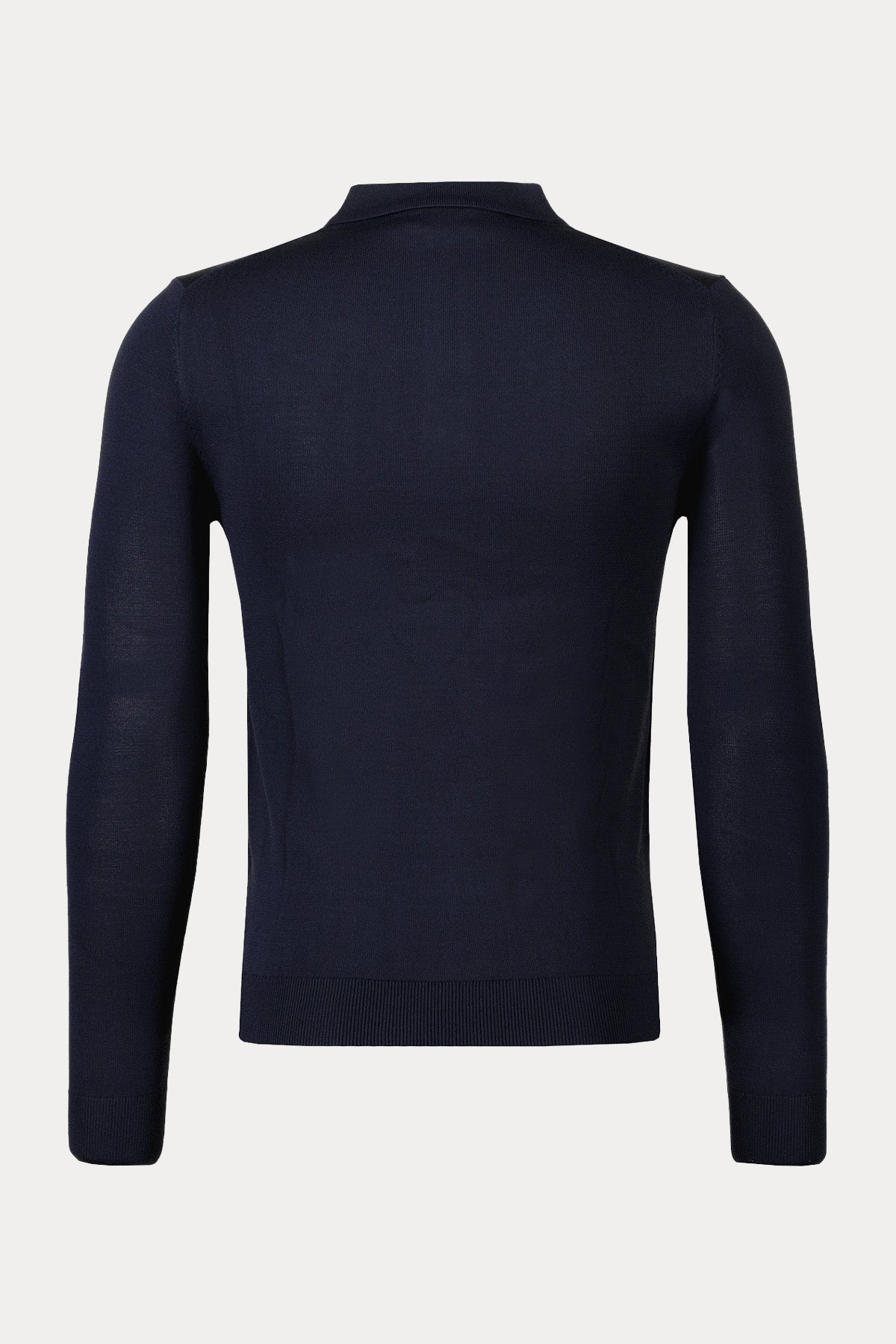 Gran Sasso Polo Yaka İnce Örgü Yün Triko