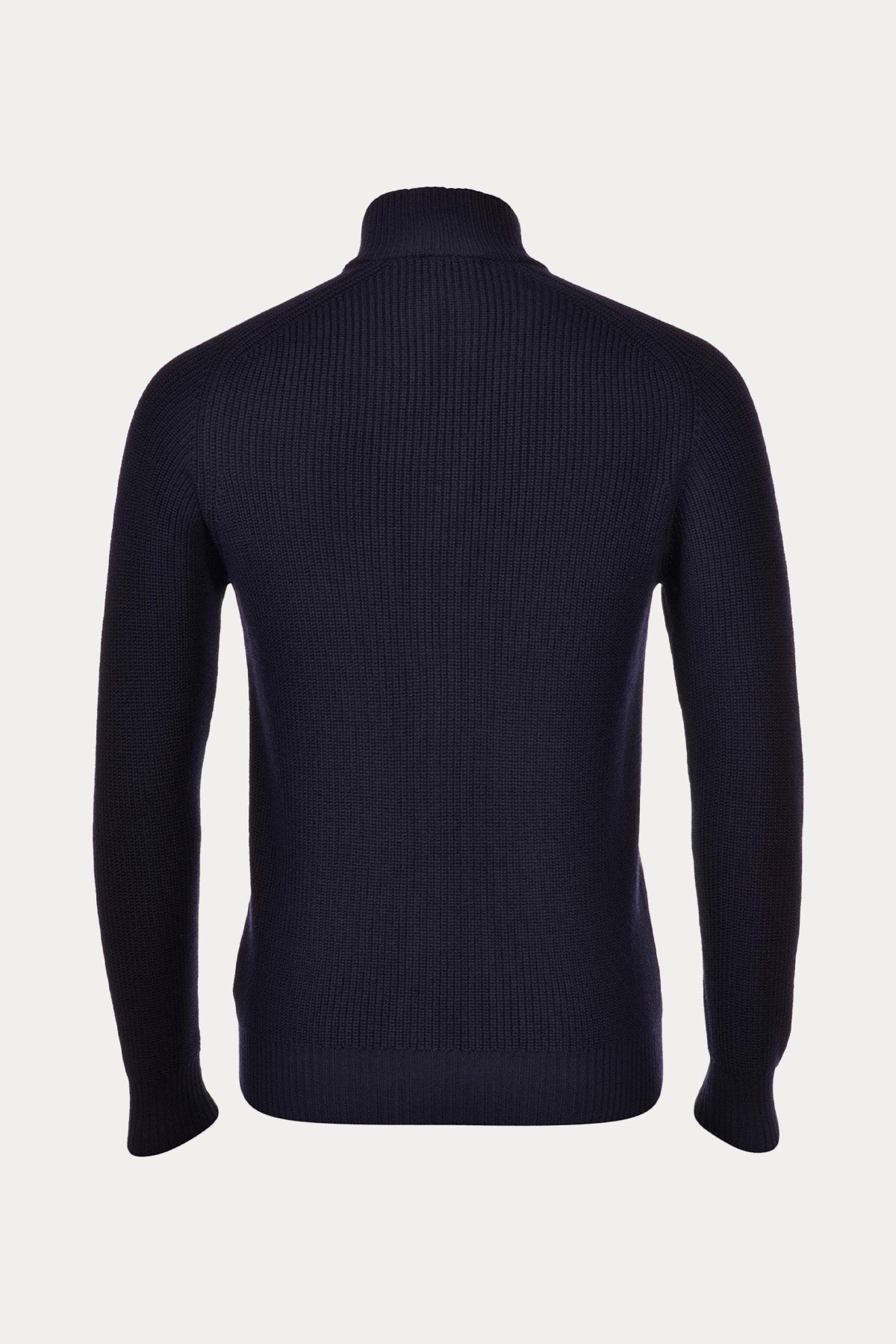 Gran Sasso Dik Yaka Su Geçirmez Örgü Yün Triko Ceket