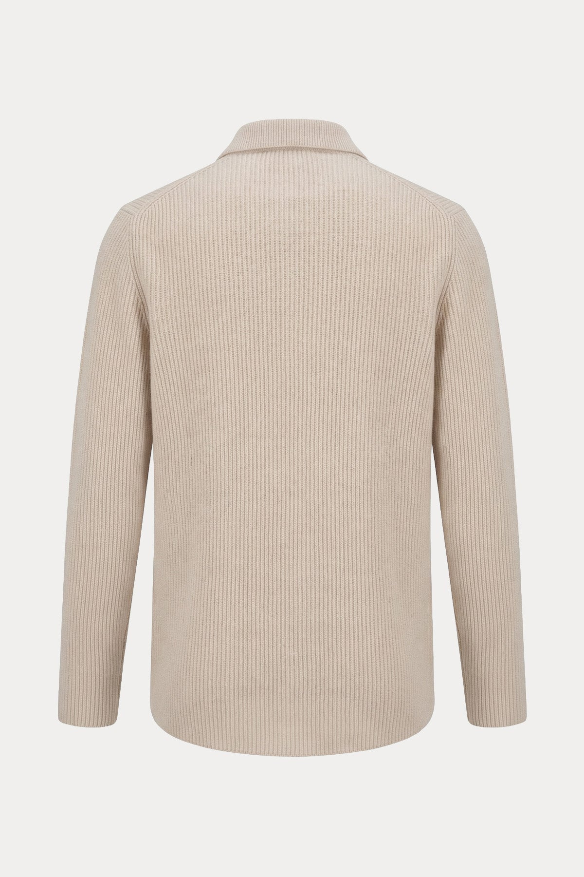 Gran Sasso Klasik Yaka Kaşmir Örgü Yün Triko Ceket