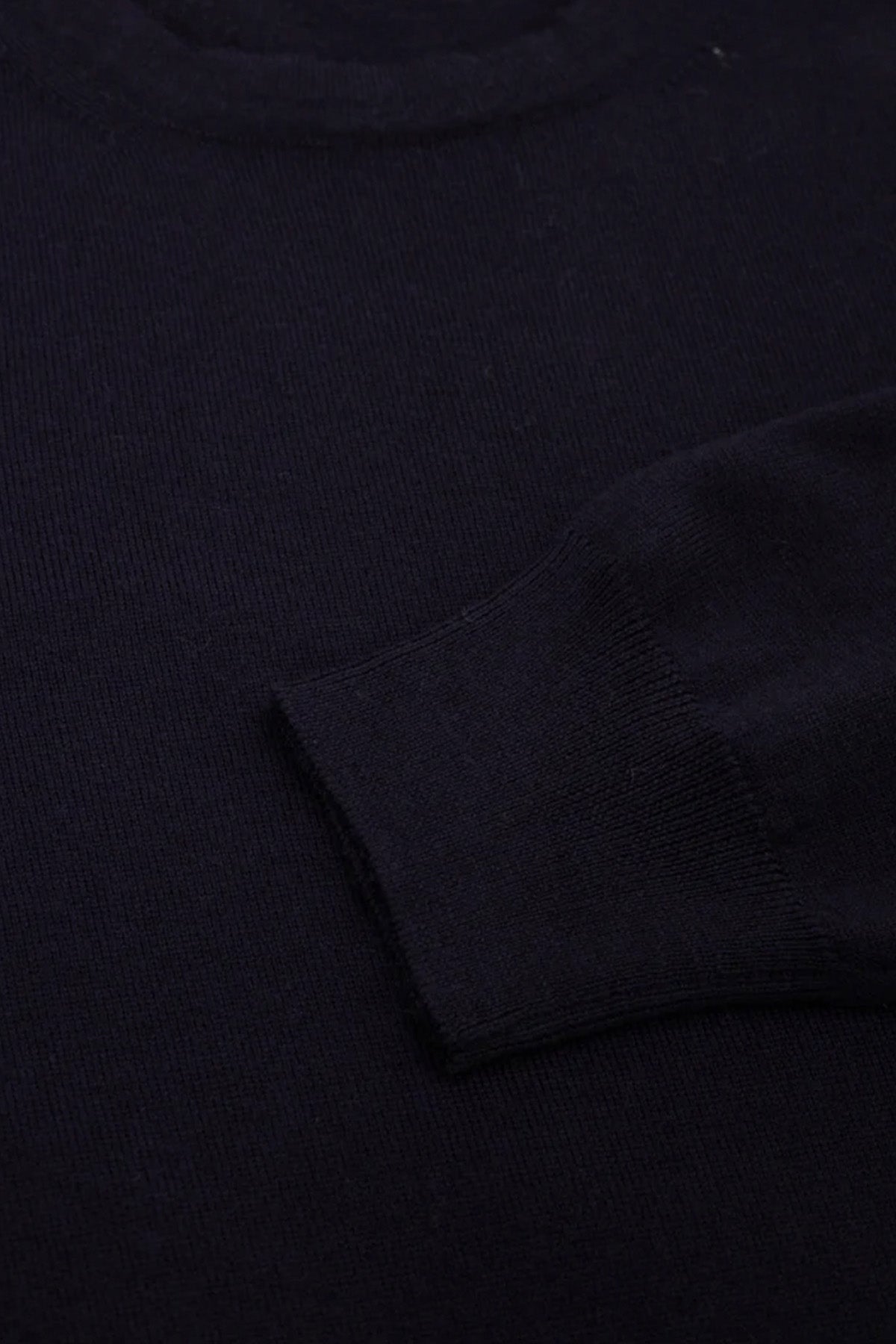 Gran Sasso Yuvarlak Yaka İnce Örgü Yün Triko