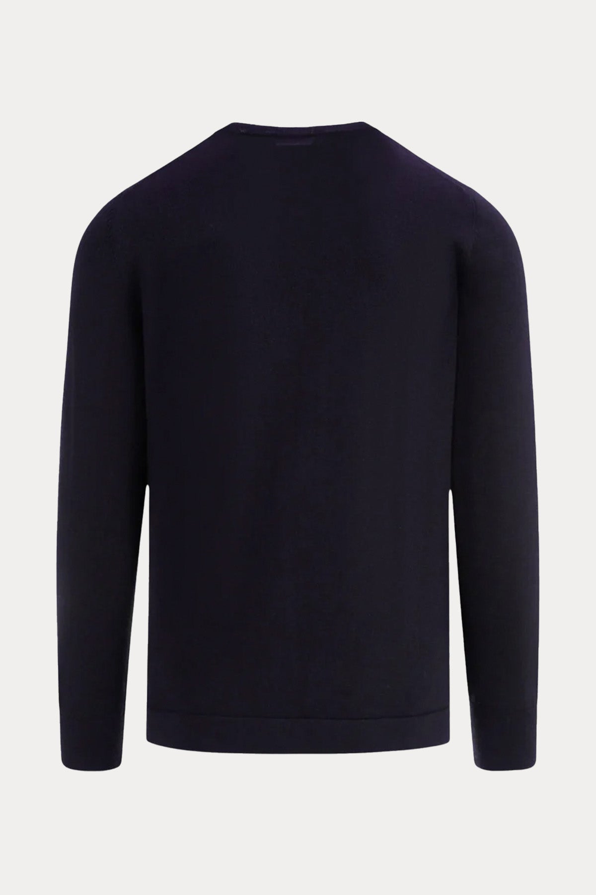 Gran Sasso Yuvarlak Yaka İnce Örgü Yün Triko