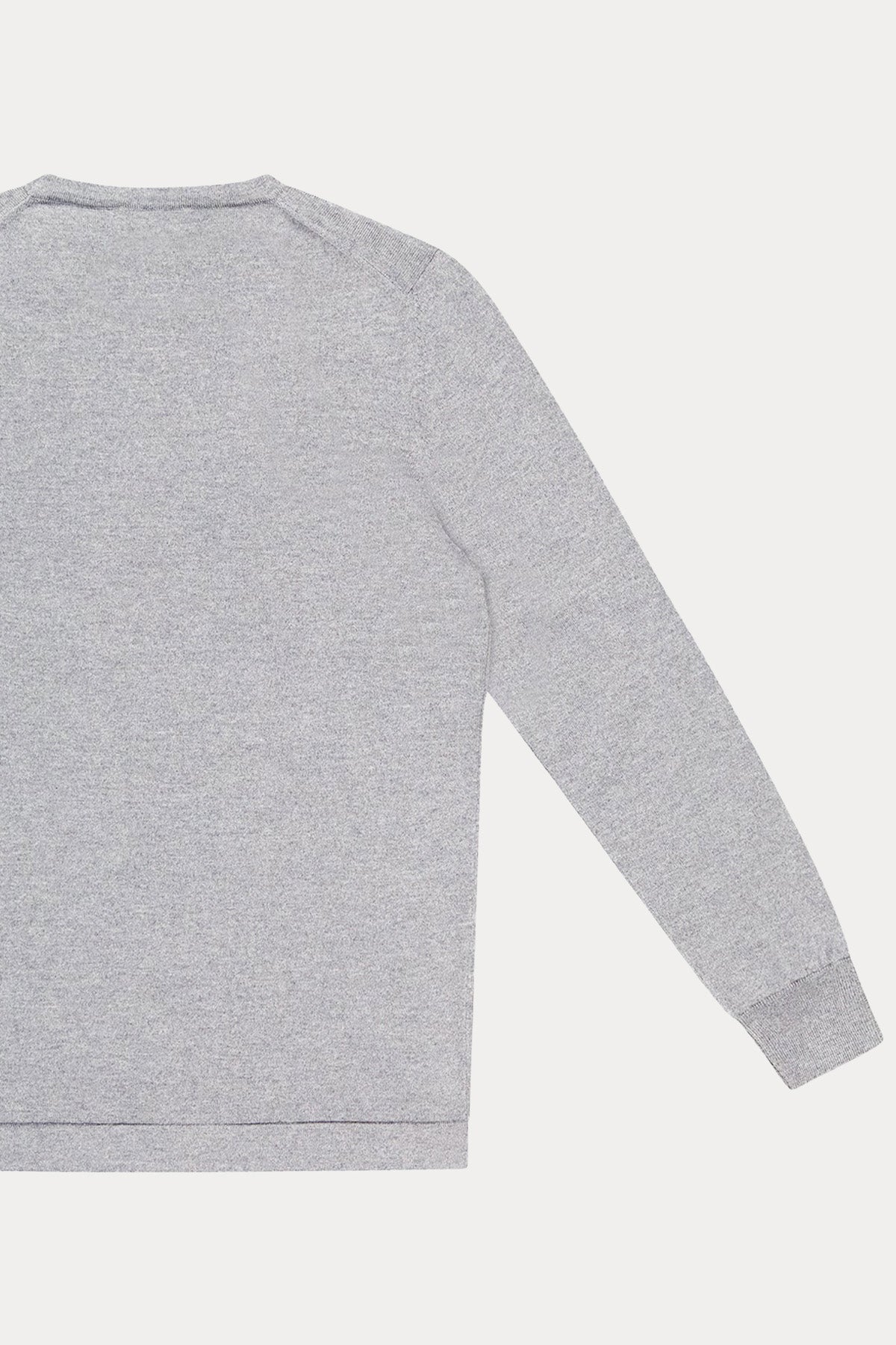 Gran Sasso Yuvarlak Yaka İnce Örgü Yün Triko