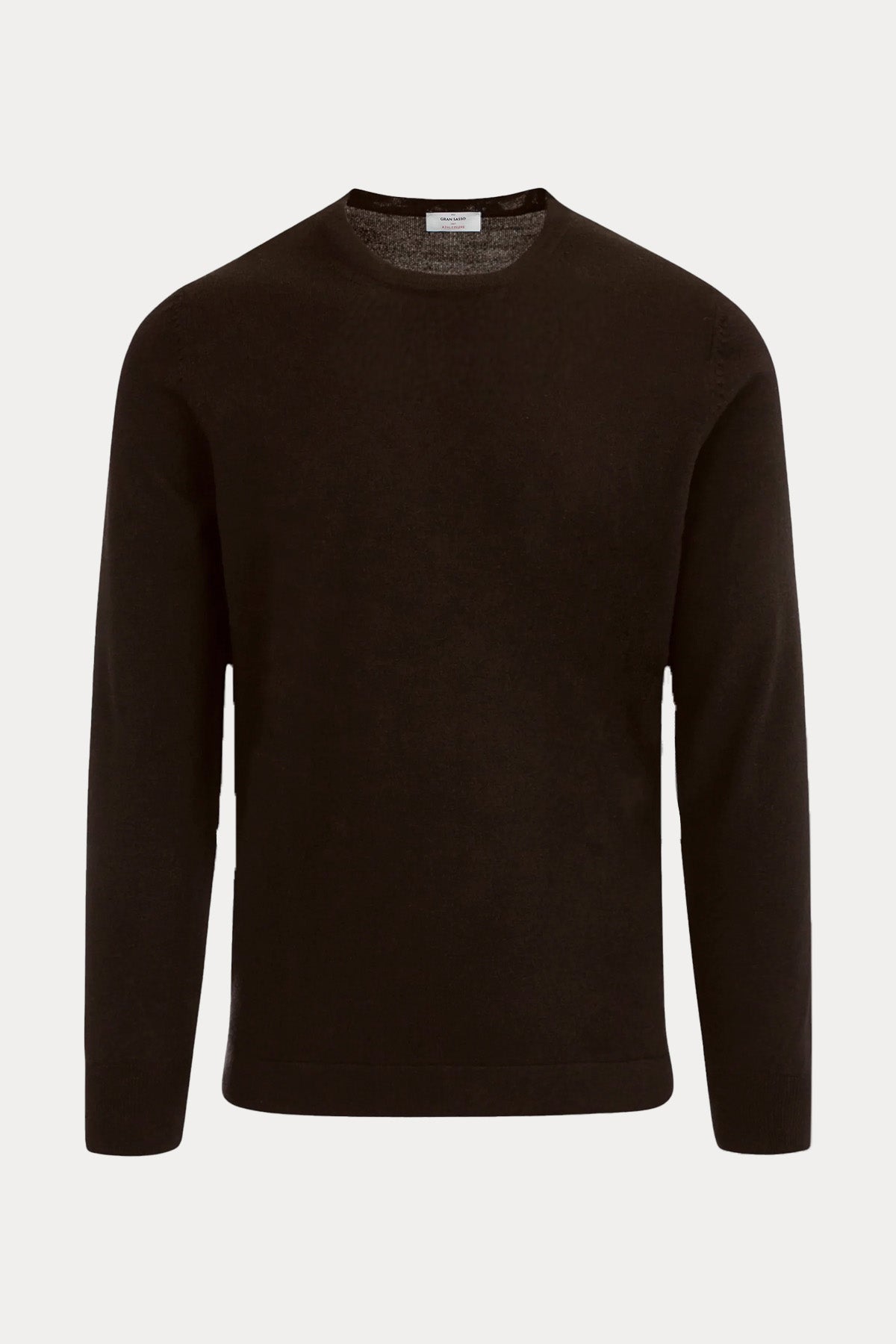 Gran Sasso Yuvarlak Yaka İnce Örgü Yün Triko