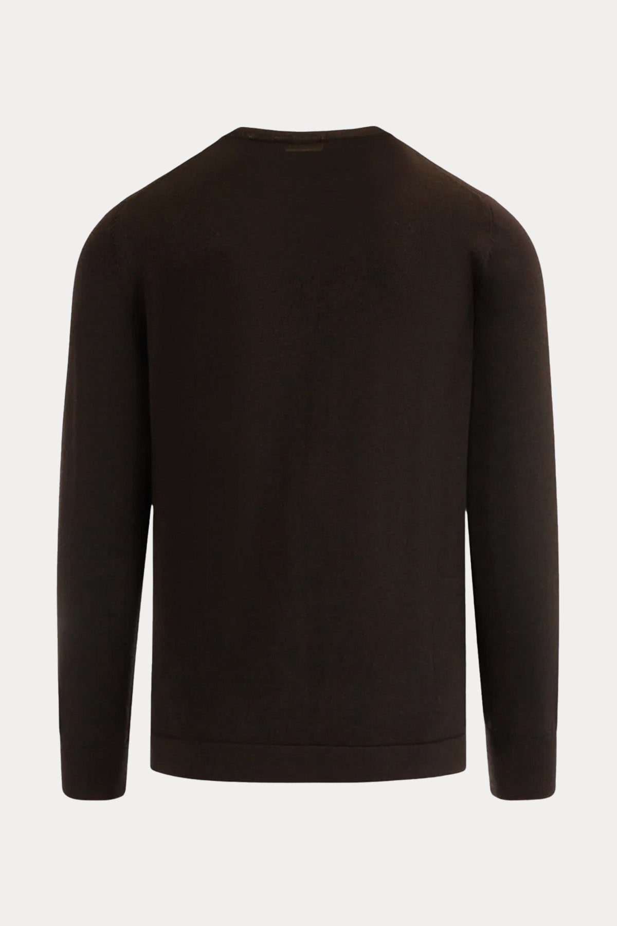 Gran Sasso Yuvarlak Yaka İnce Örgü Yün Triko