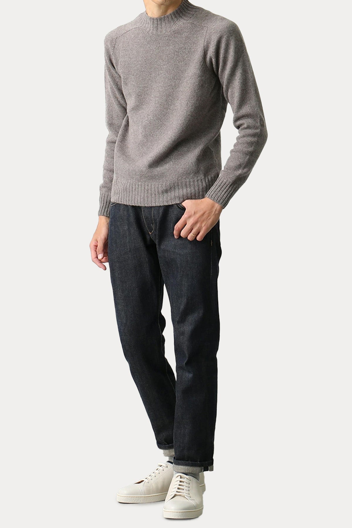 Gran Sasso Perkins Yaka Örgü Yün Triko