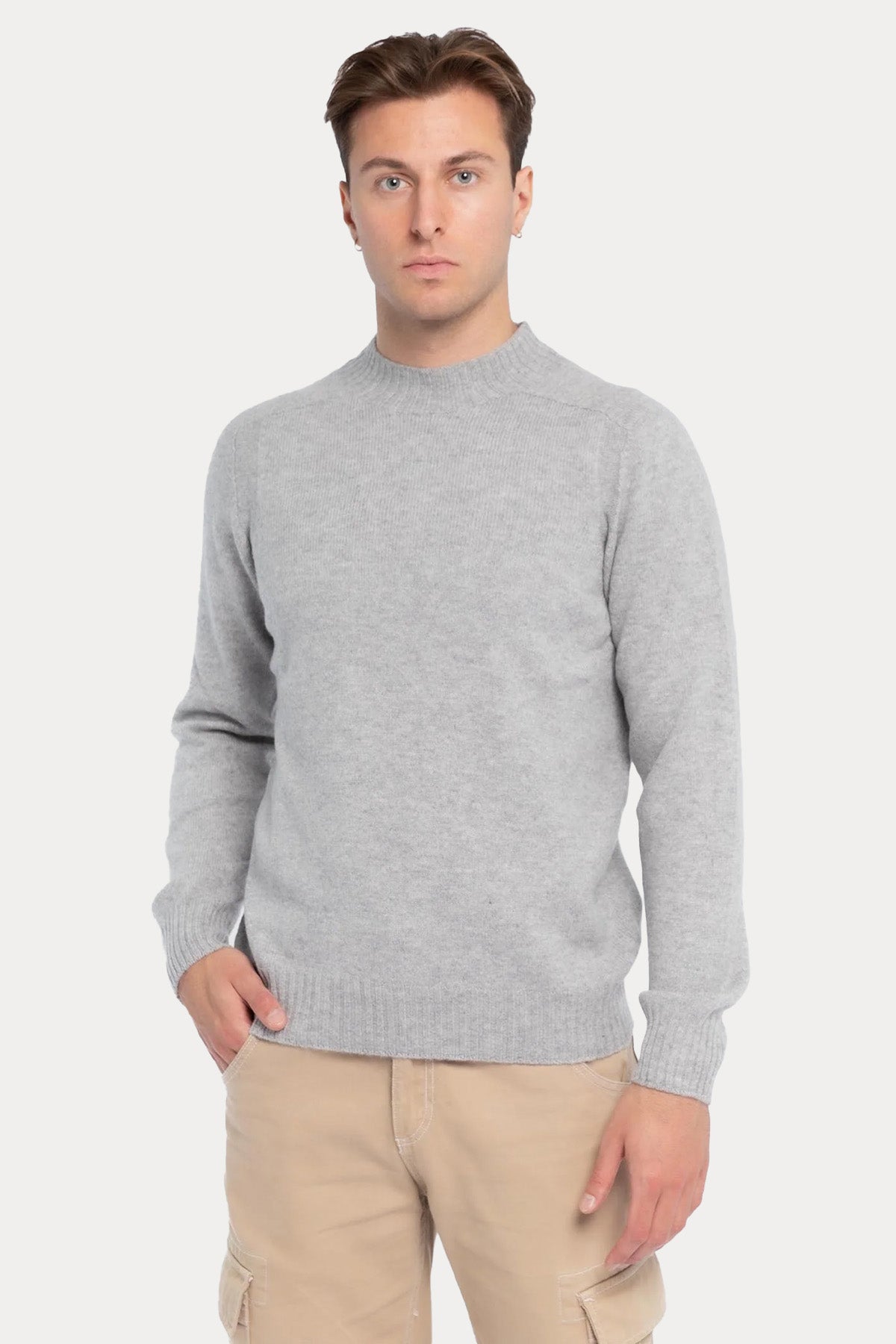 Gran Sasso Perkins Yaka Örgü Yün Triko