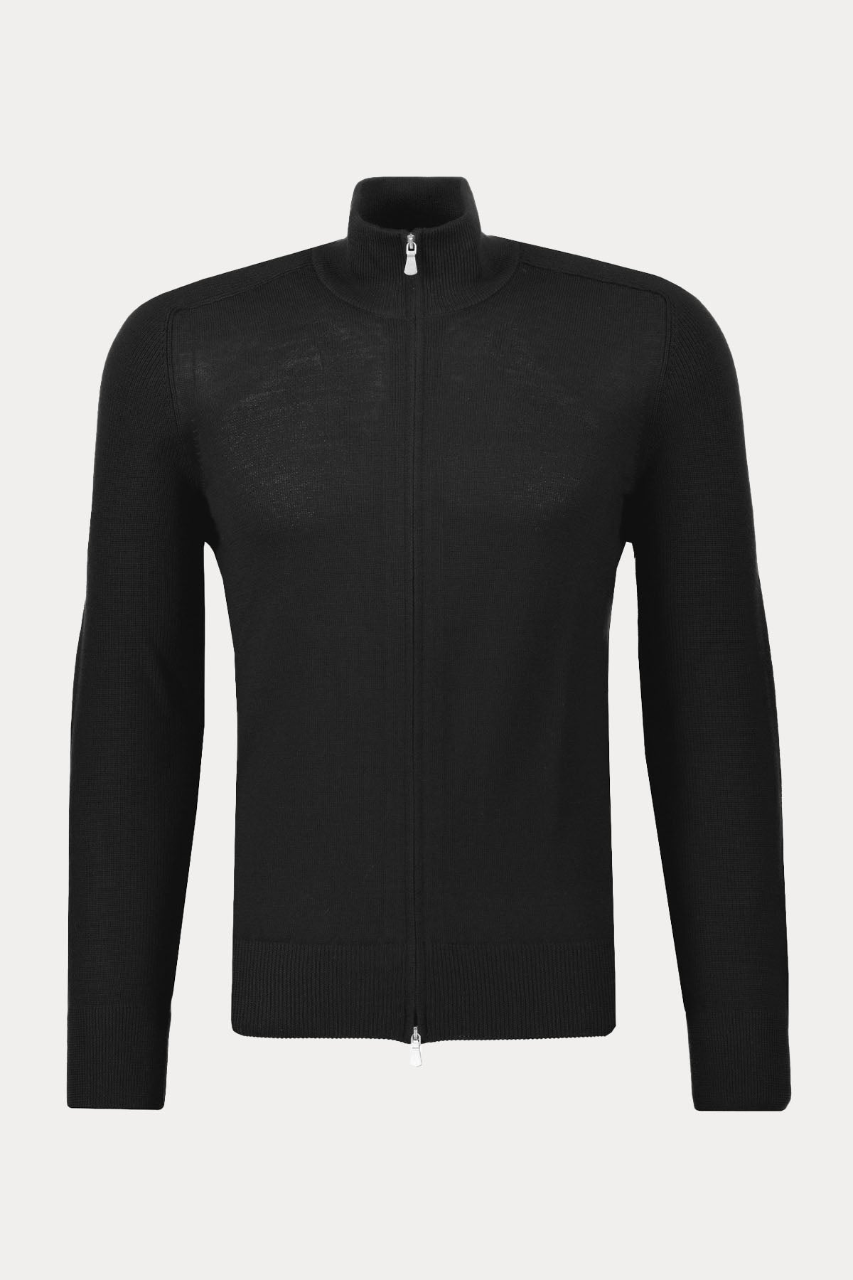 Gran Sasso Dik Yaka Örgü Su Geçirmez Triko Ceket