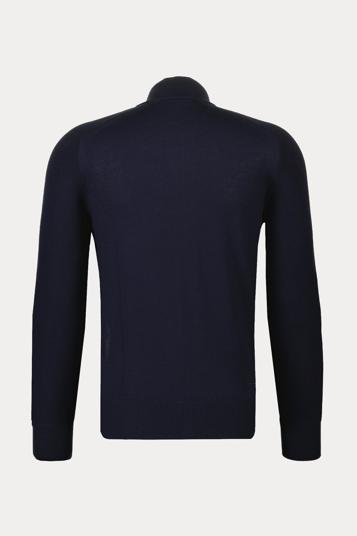 Gran Sasso Dik Yaka Örgü Su Geçirmez Triko Ceket