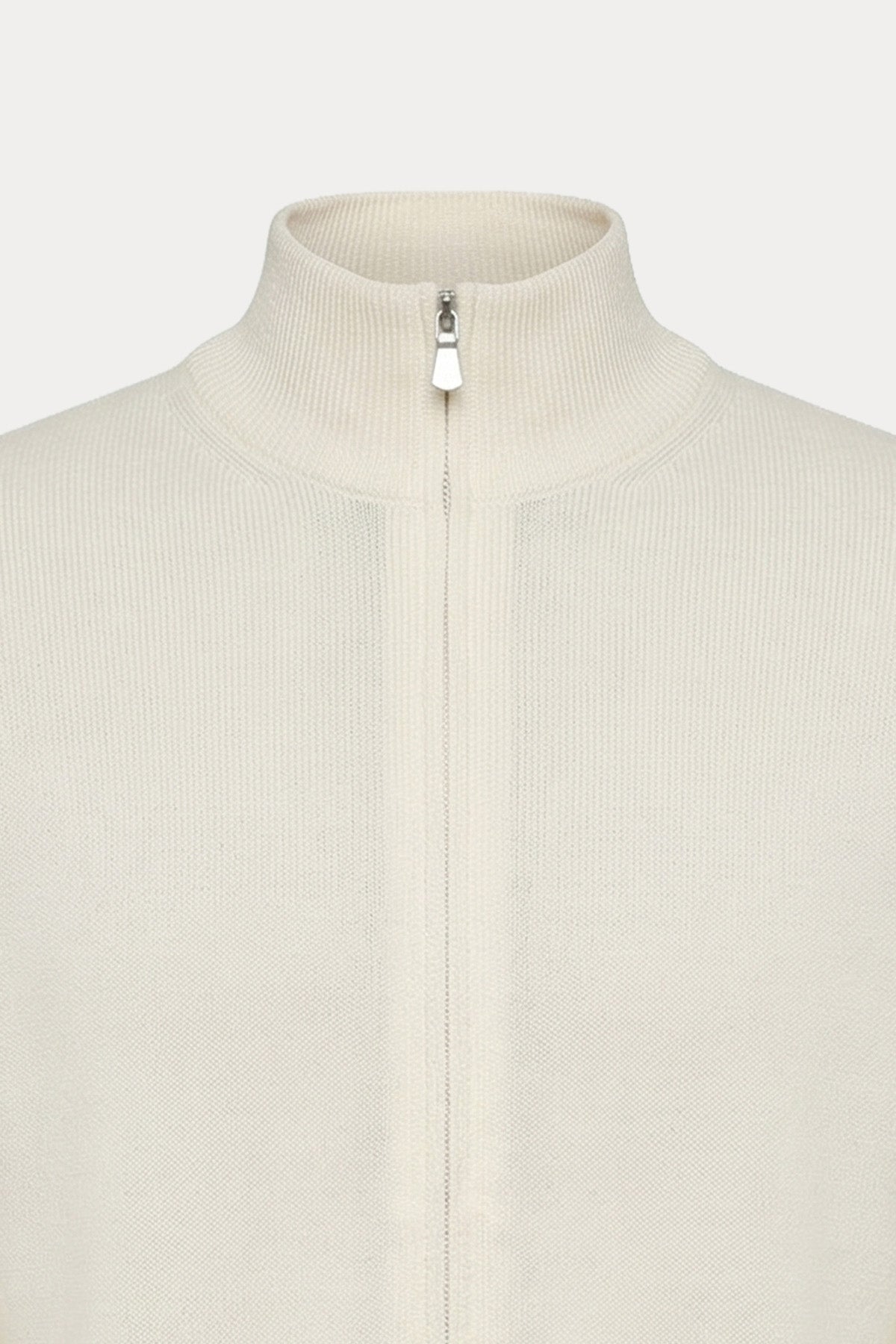 Gran Sasso Dik Yaka Örgü Su Geçirmez Triko Ceket