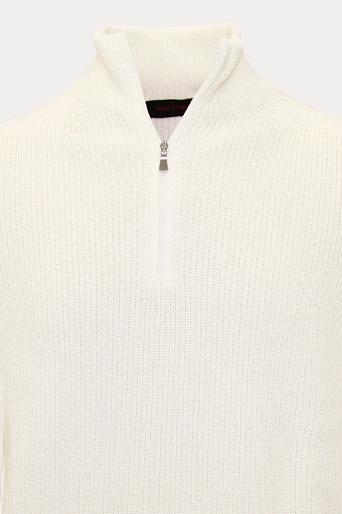 Gran Sasso Fermuarlı Dik Yaka Örgü Su Geçirmez Triko