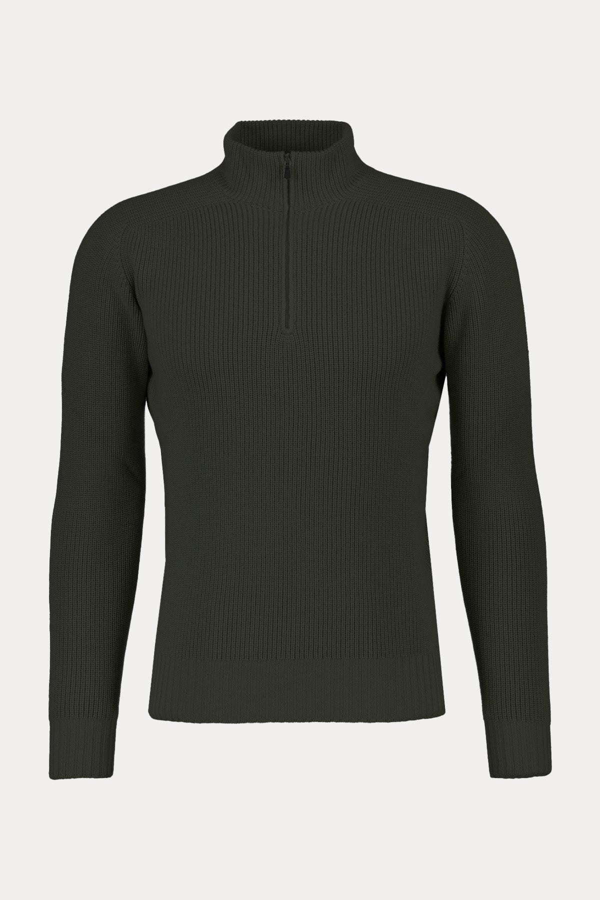 Gran Sasso Fermuarlı Dik Yaka Örgü Su Geçirmez Triko