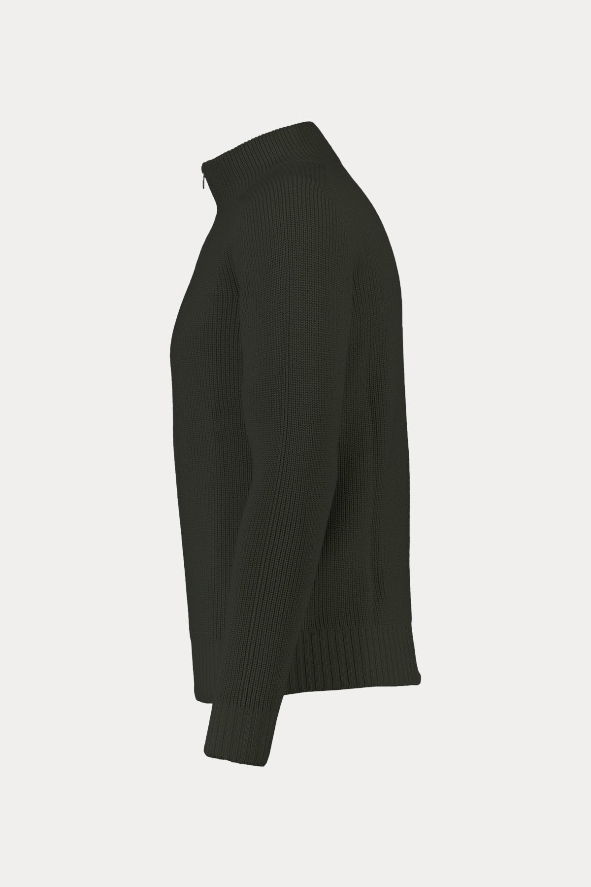 Gran Sasso Fermuarlı Dik Yaka Örgü Su Geçirmez Triko