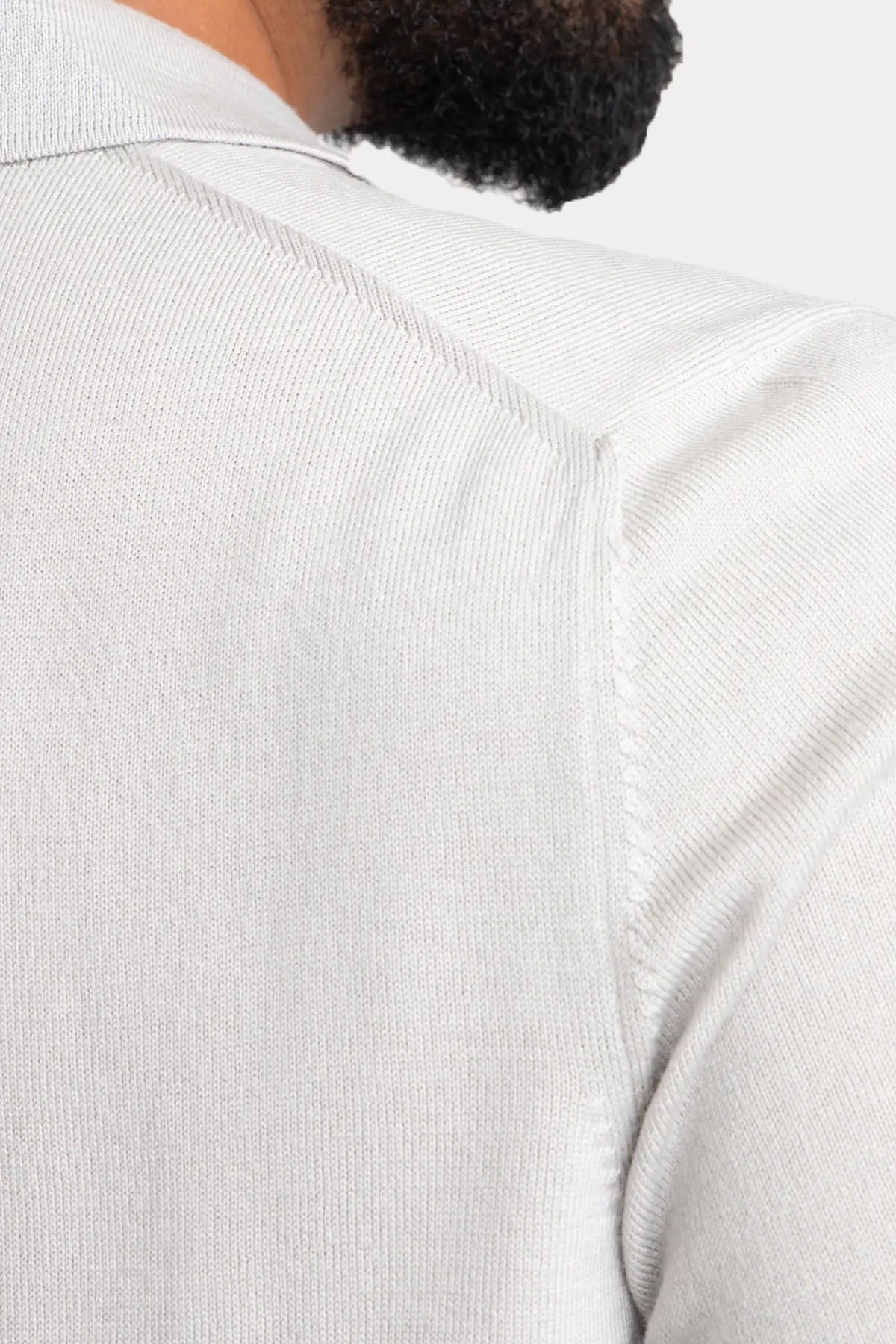 Gran Sasso Slim Fit Polo Yaka İnce Örgü Yün Triko