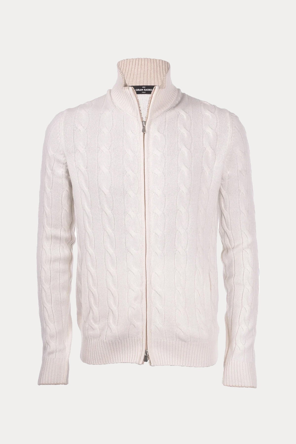 Gran Sasso Dik Yaka Kaşmir Örgü Yün Triko Ceket