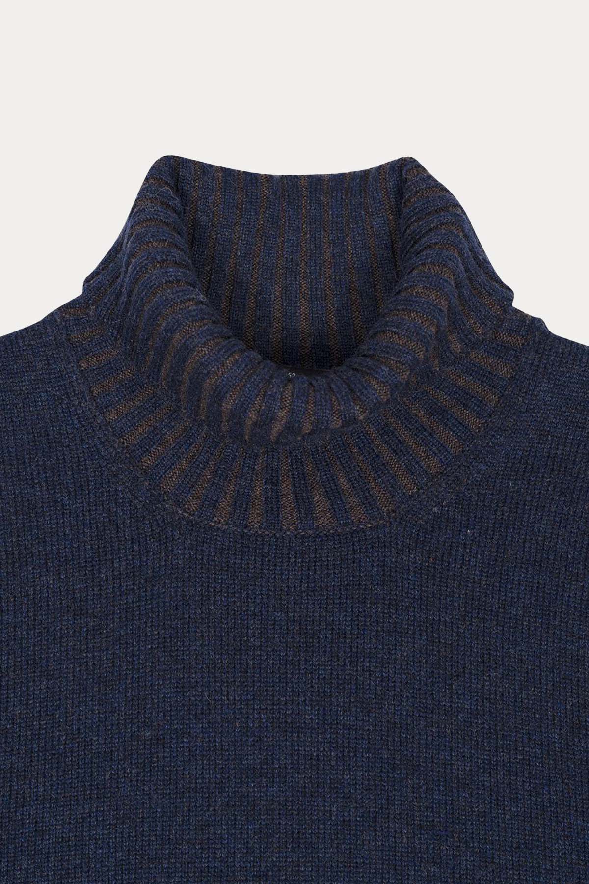 Gran Sasso Balıkçı Yaka Kaşmir Örgü Yün Triko