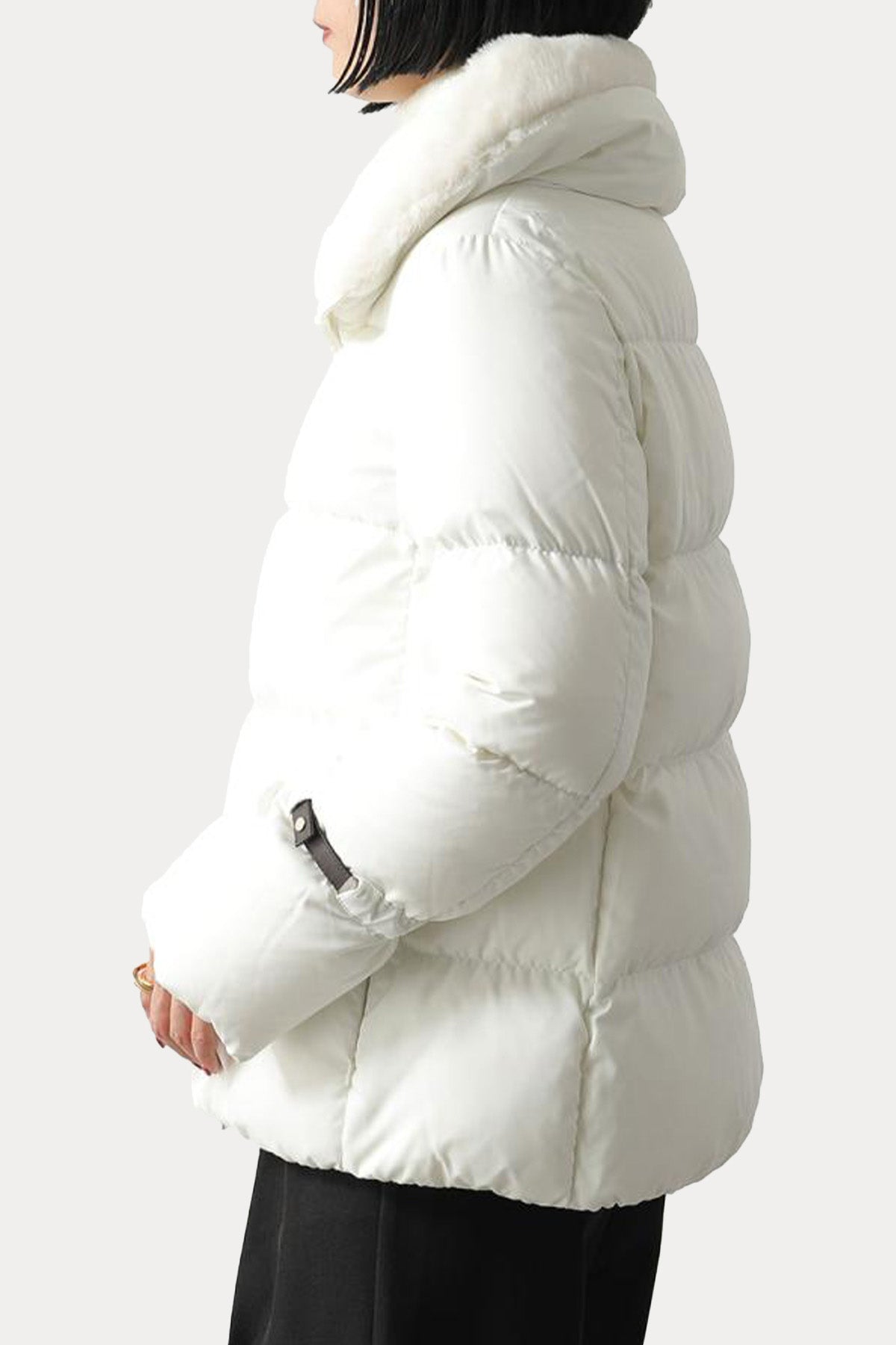 Herno Regular Fit Kürklü Peluş Yaka Puffer Mont