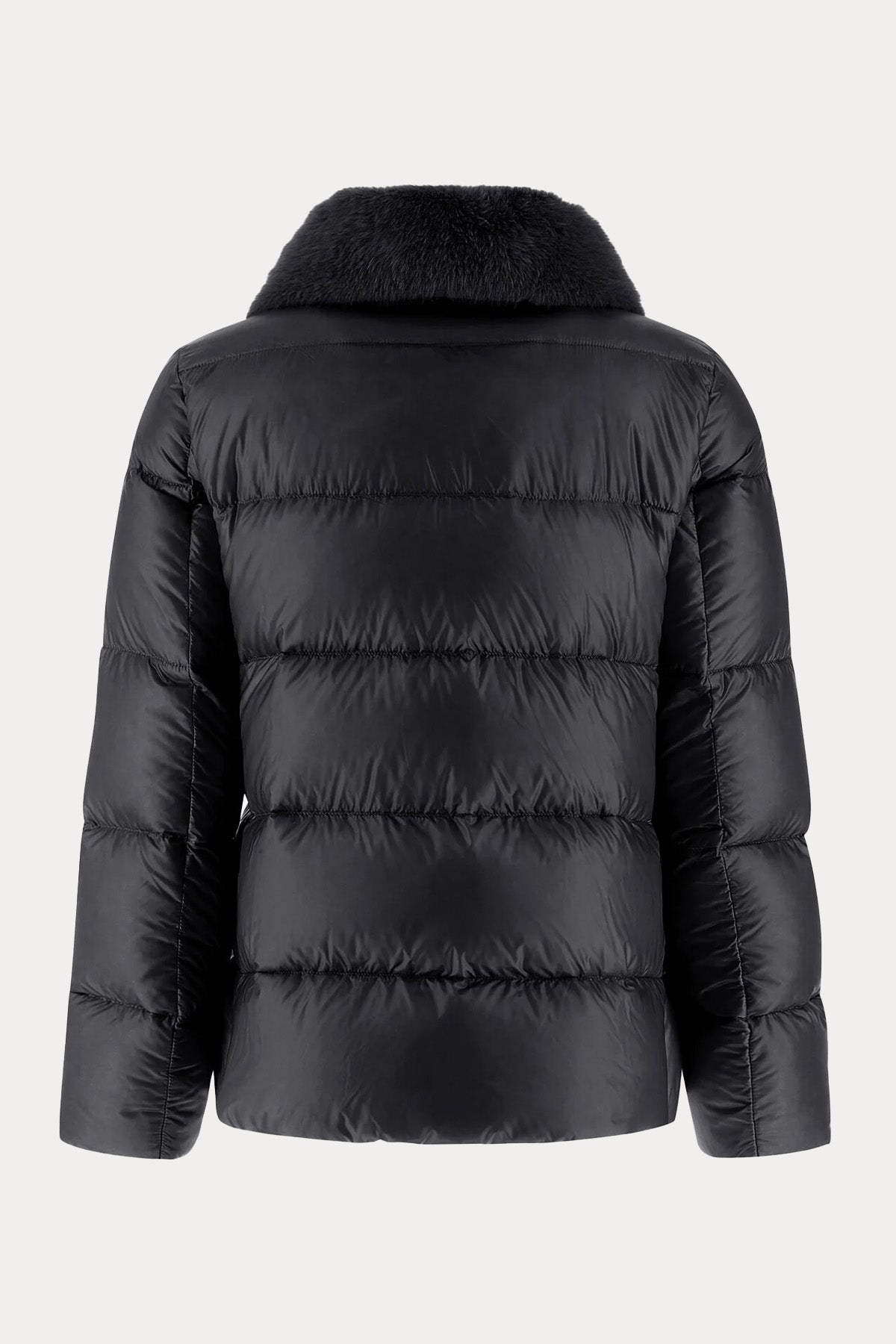 Herno Kürklü Peluş Yaka Puffer Mont